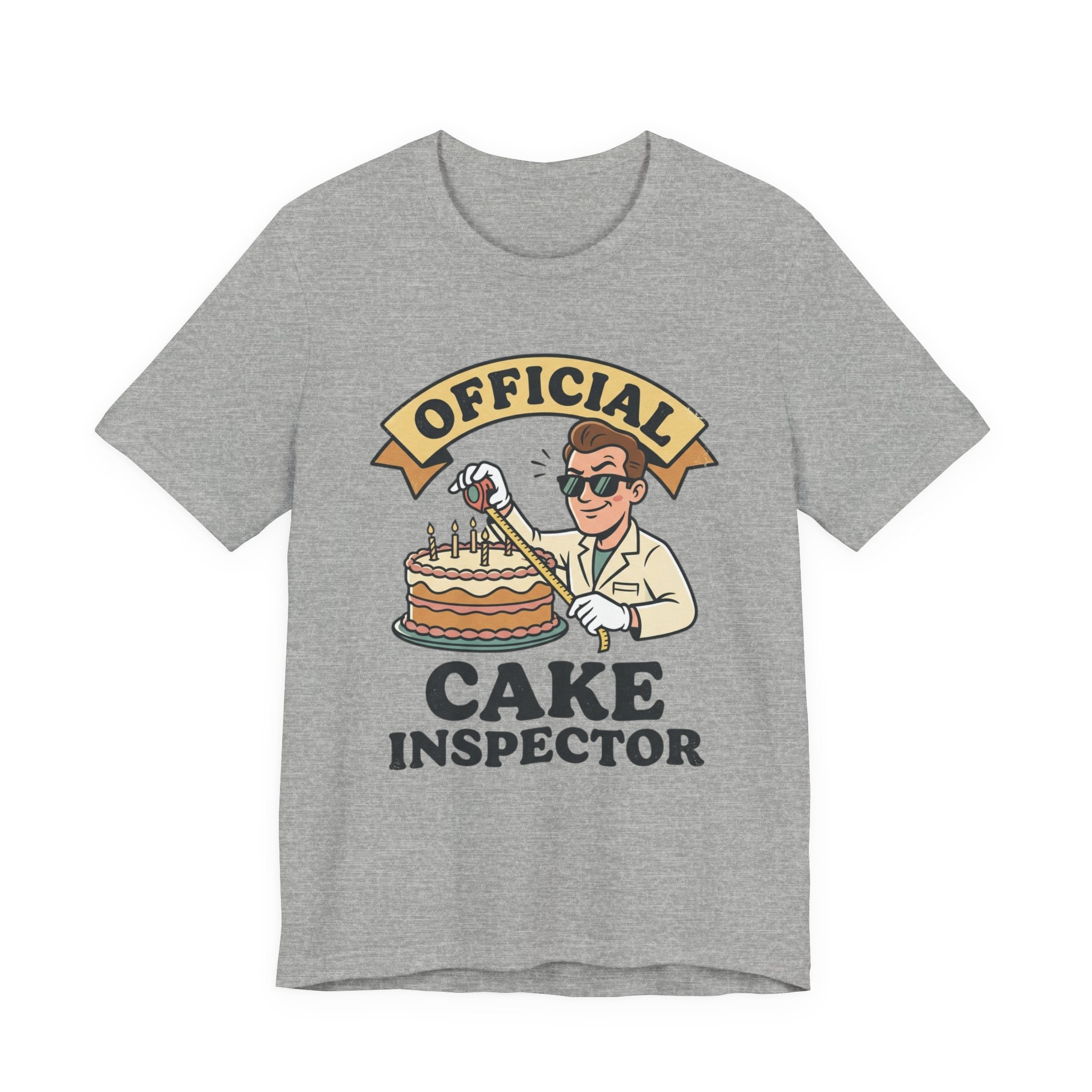 Cake Inspector T-Shirt — "Official Cake Inspector" Funny Baking Tee