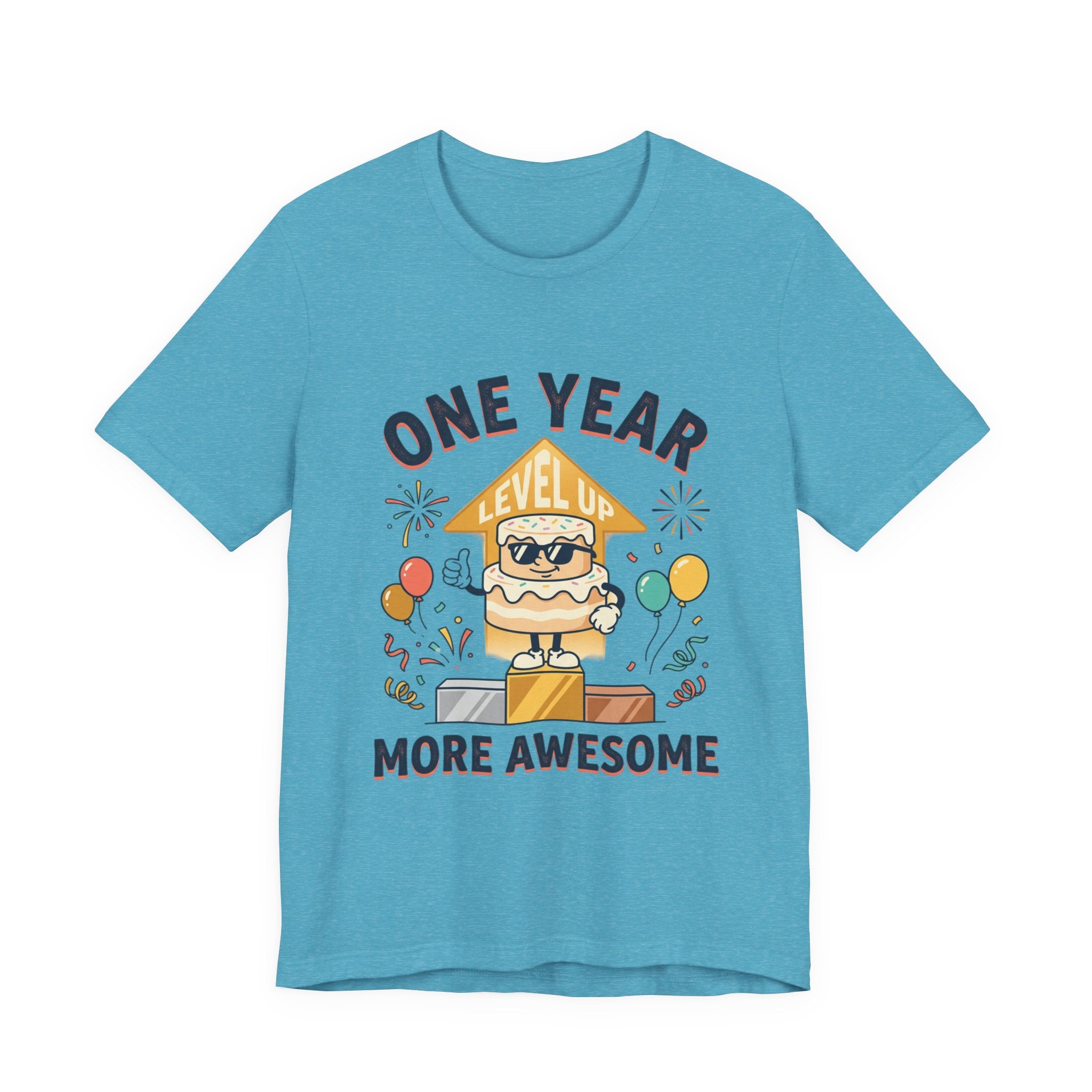Birthday Baby Tee — "One Year More Awesome" 1st Birthday Shirt