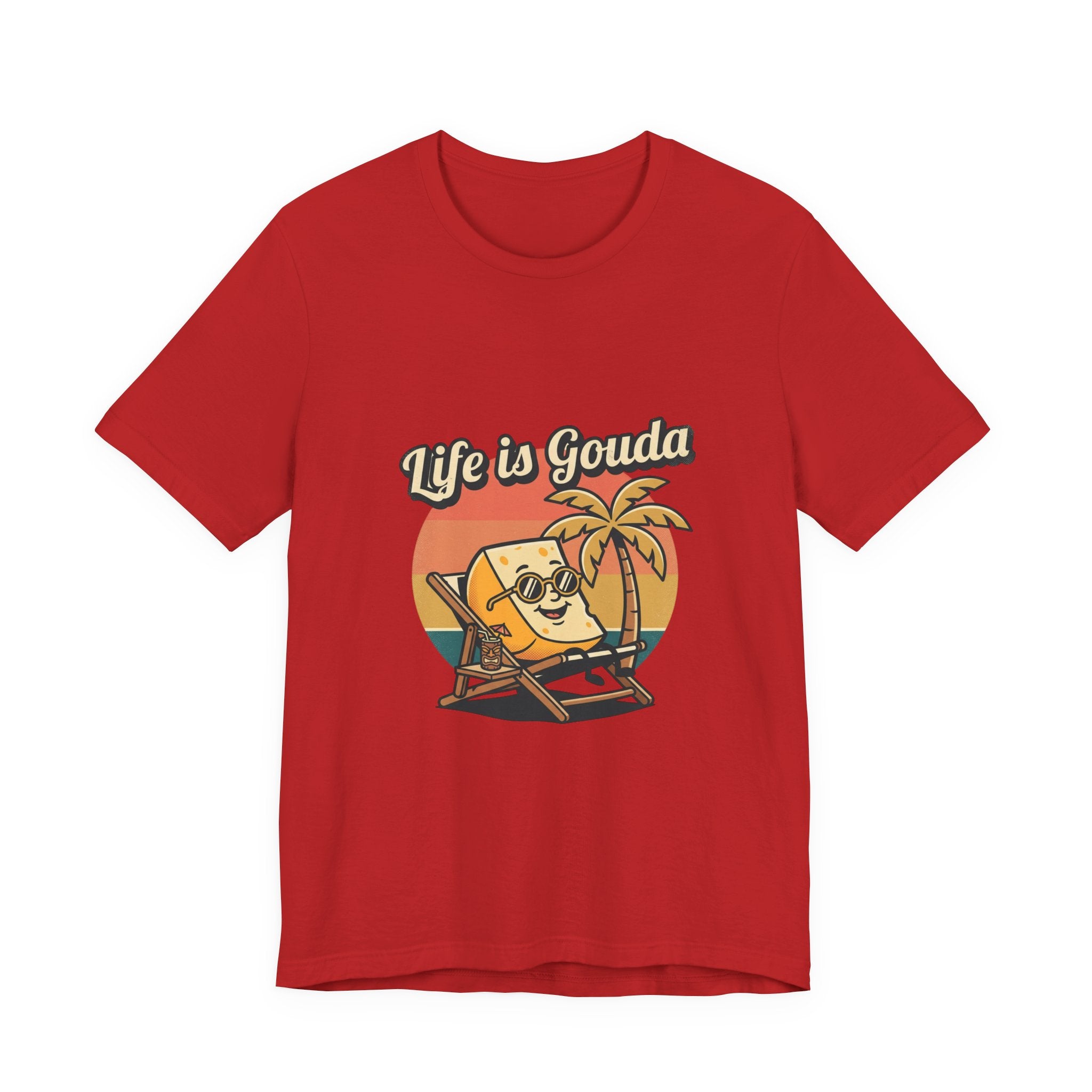 Life is Gouda Graphic Tee – Funny Cheese Vacation T-Shirt