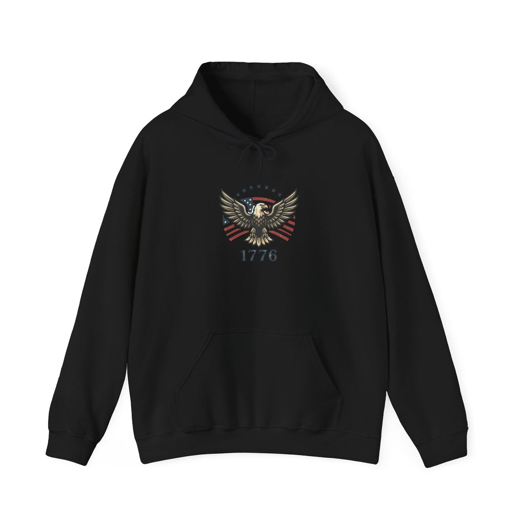Faith & Freedom 1776 Eagle Hoodie | patriotic, vintage Americana