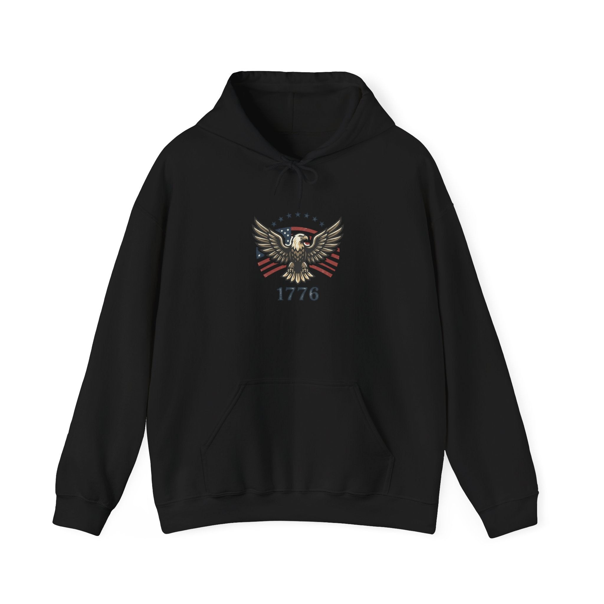 Faith & Freedom 1776 Eagle Hoodie | patriotic, vintage Americana