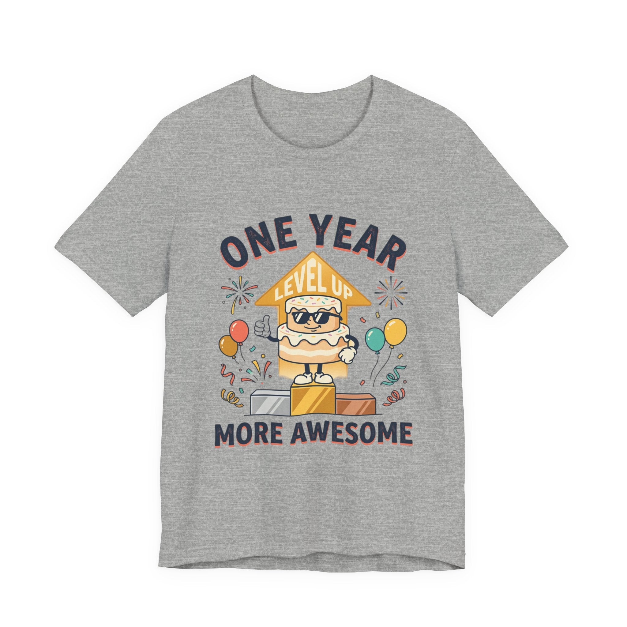 Birthday Baby Tee — "One Year More Awesome" 1st Birthday Shirt