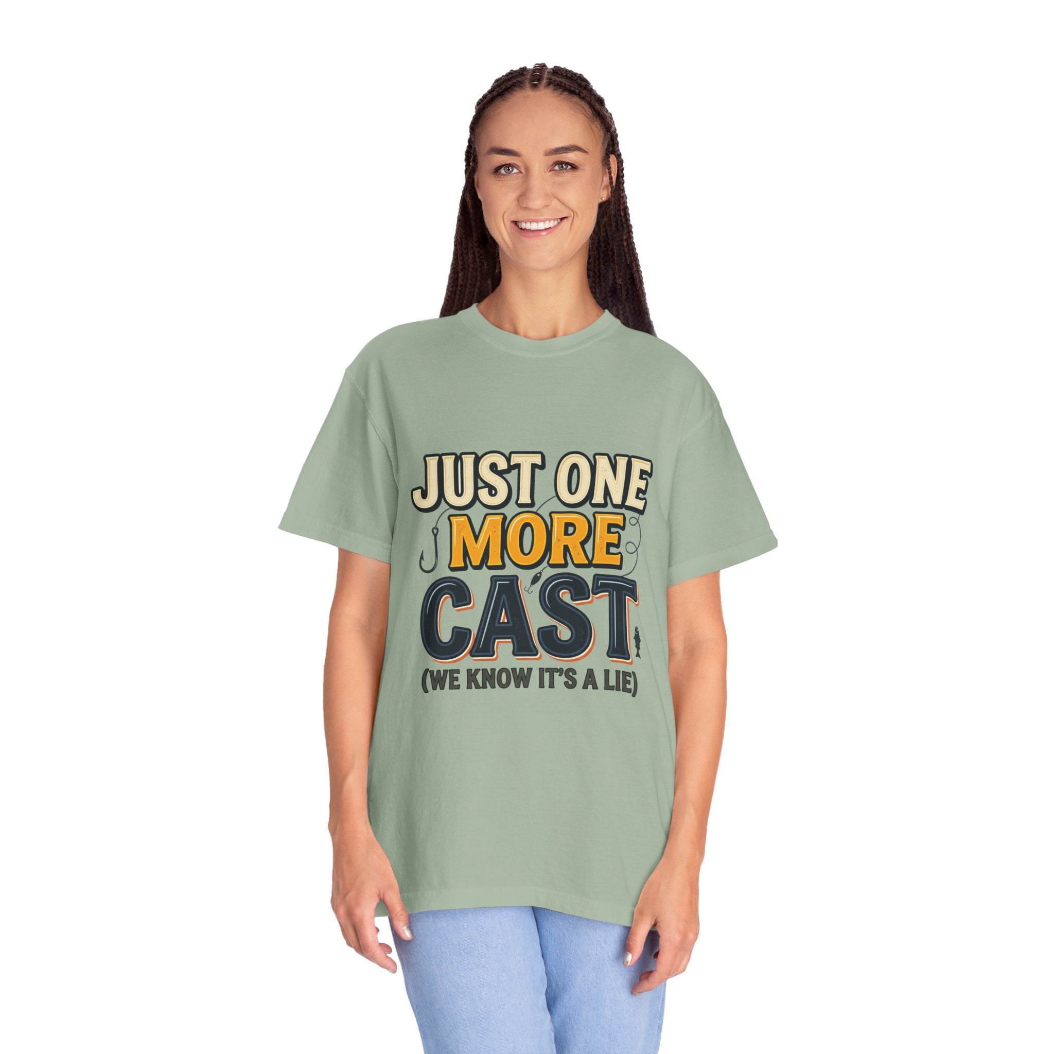 Fishing T-Shirt — "Just One More Cast (We Know It's A Lie)" Graphic Tee