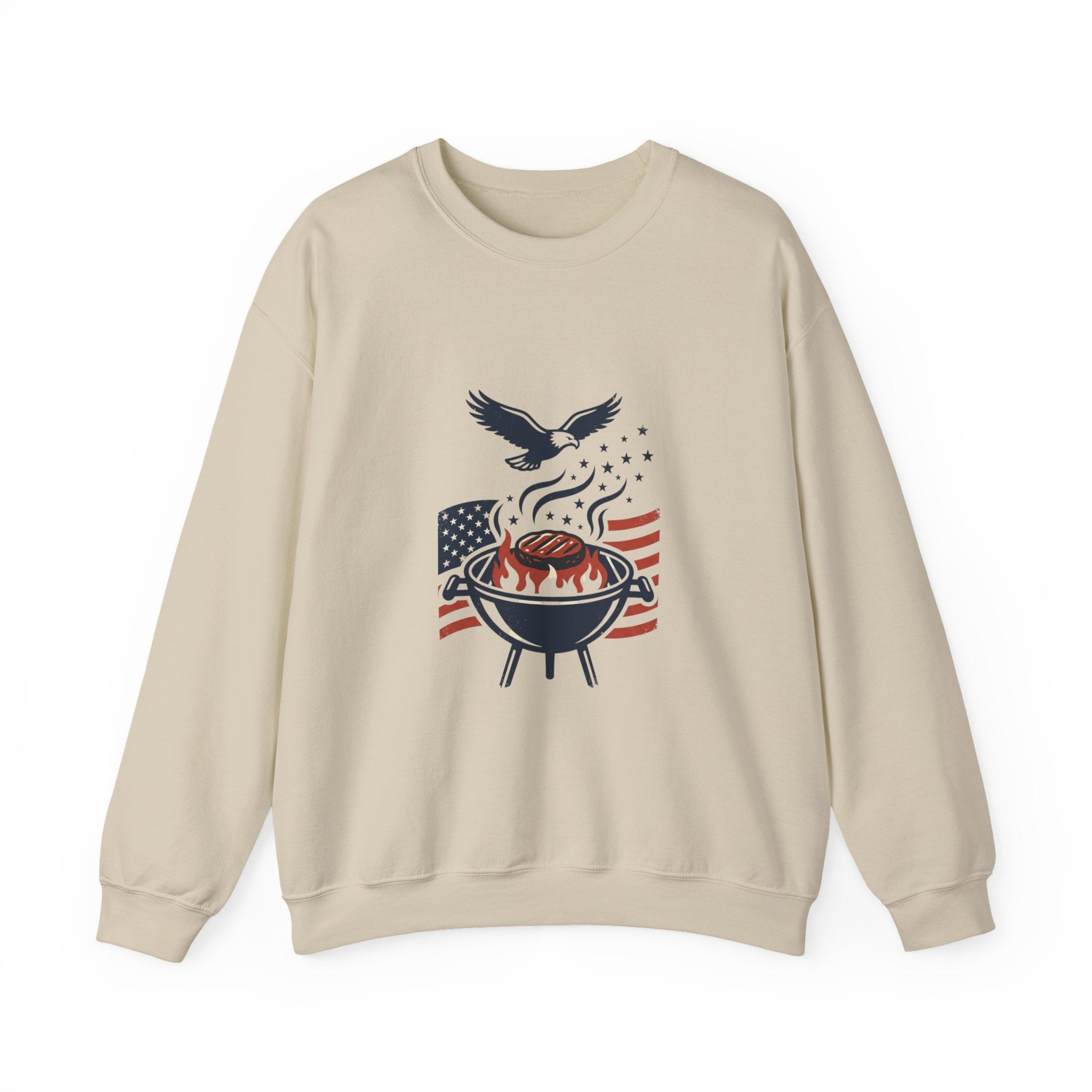 Liberty & Faith BBQ Sweatshirt | patriotic, vintage Americana