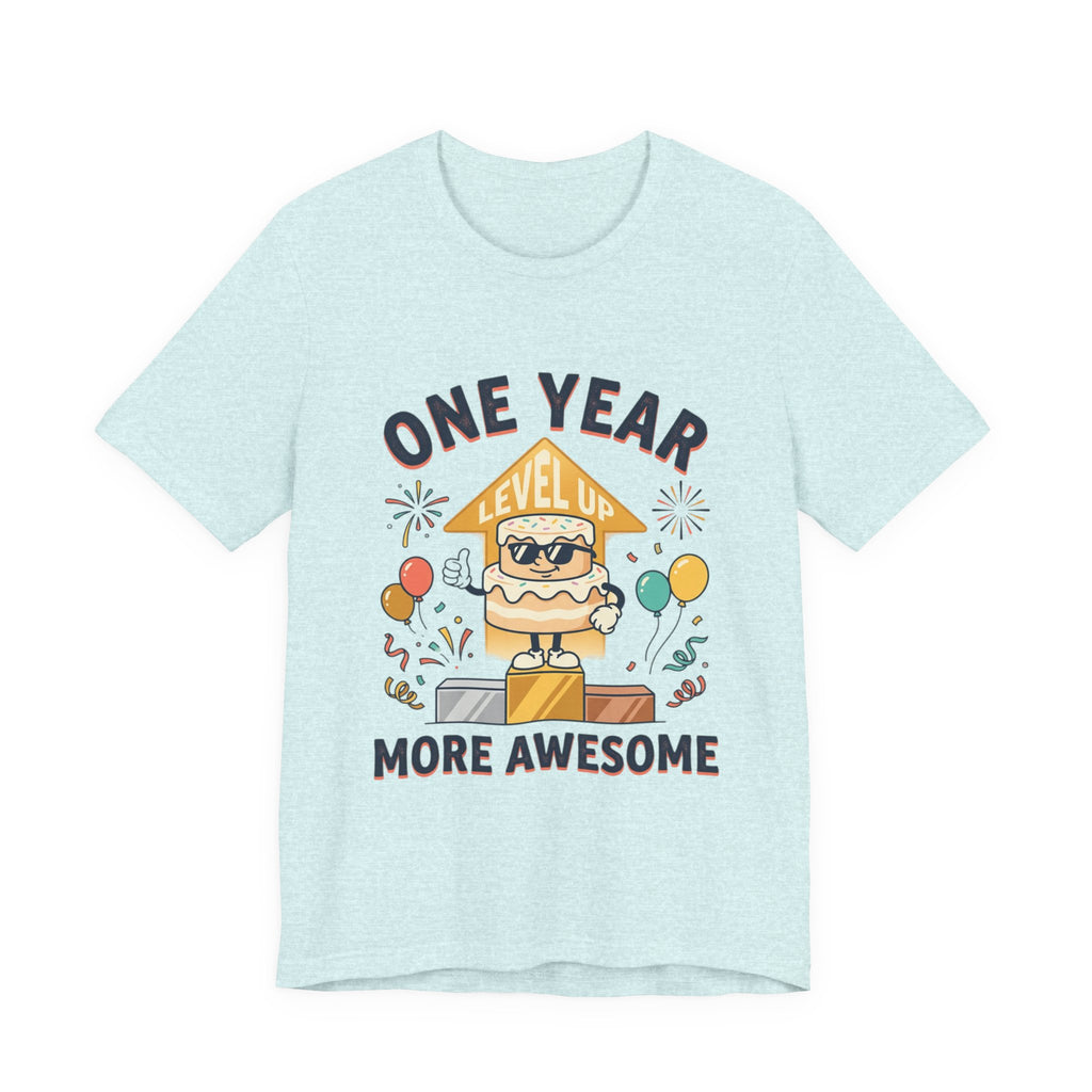 Birthday Baby Tee — "One Year More Awesome" 1st Birthday Shirt