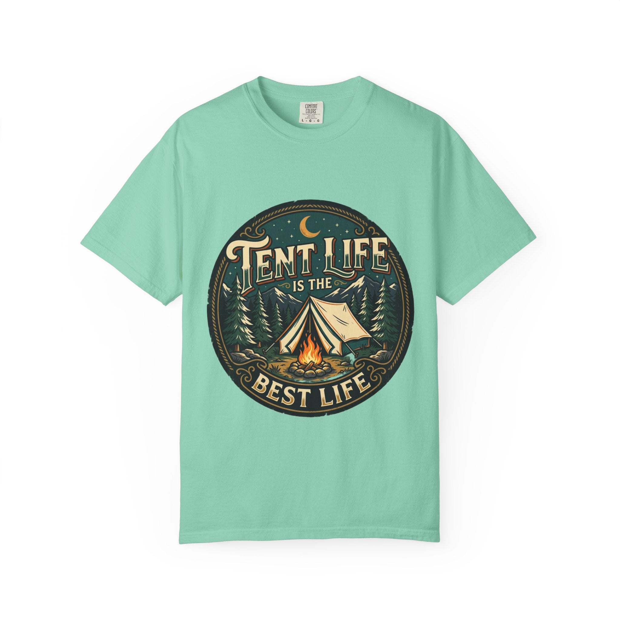 Tent Life T-Shirt — 'Tent Life is the Best Life' Camping Graphic Tee