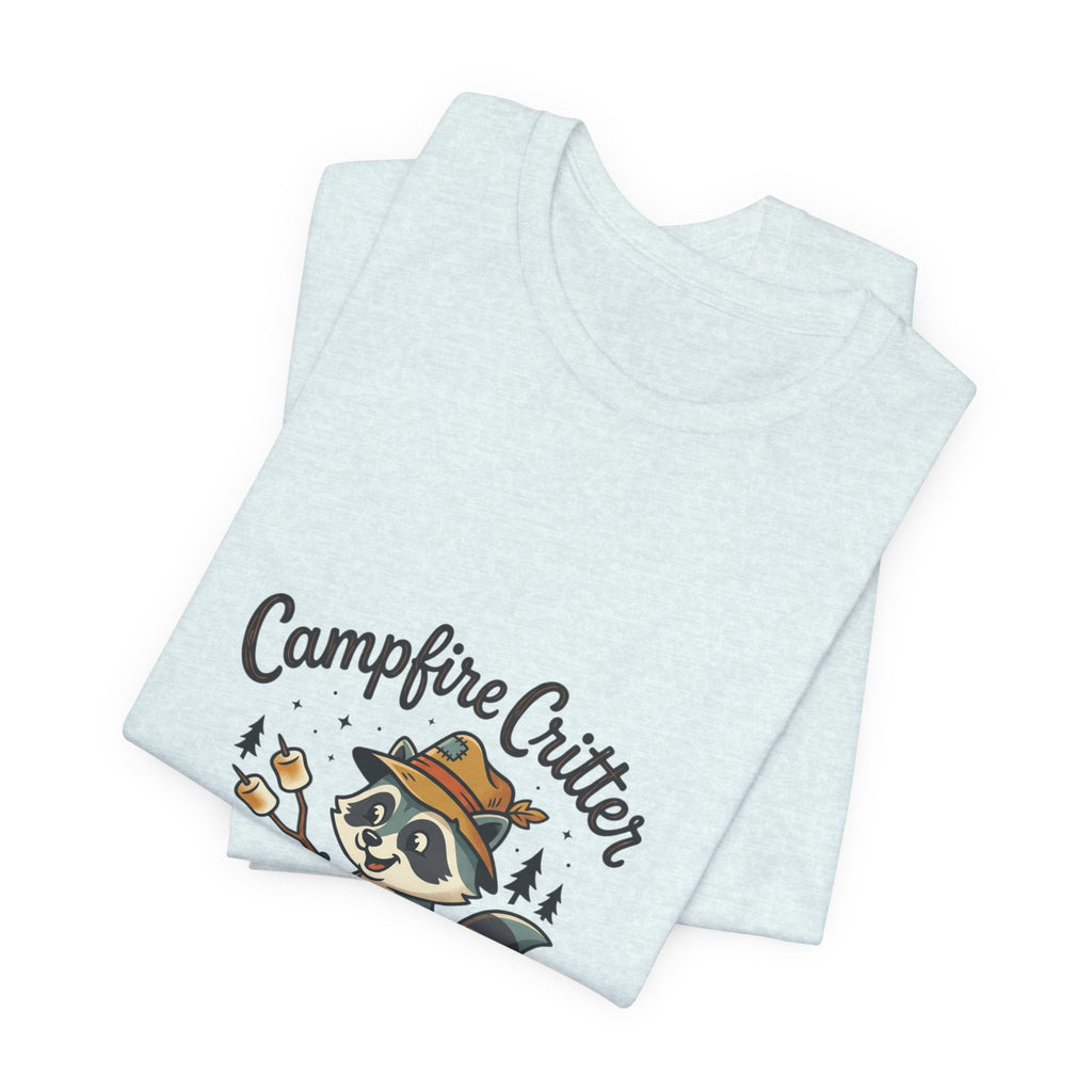 Campfire Critter T‑Shirt — Cute Raccoon Camping Tee