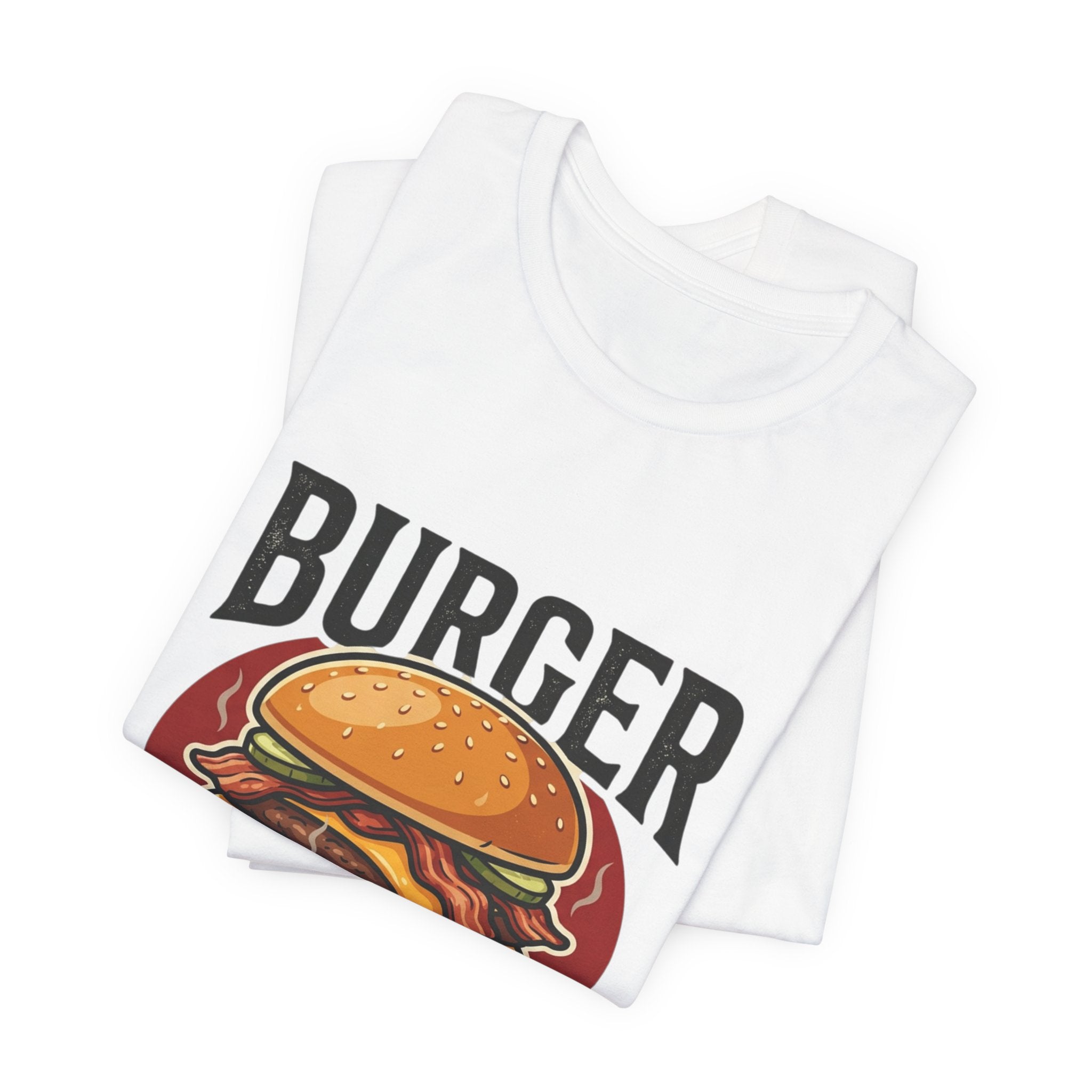 Burger Enthusiast T-Shirt — Retro Cheeseburger Graphic Tee for Foodies
