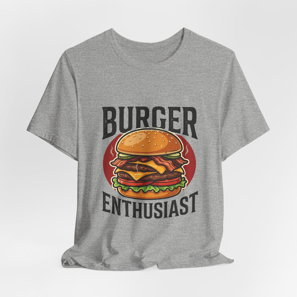 Burger Enthusiast T-Shirt — Retro Cheeseburger Graphic Tee for Foodies