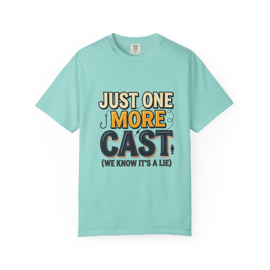 Fishing T-Shirt — "Just One More Cast (We Know It's A Lie)" Graphic Tee