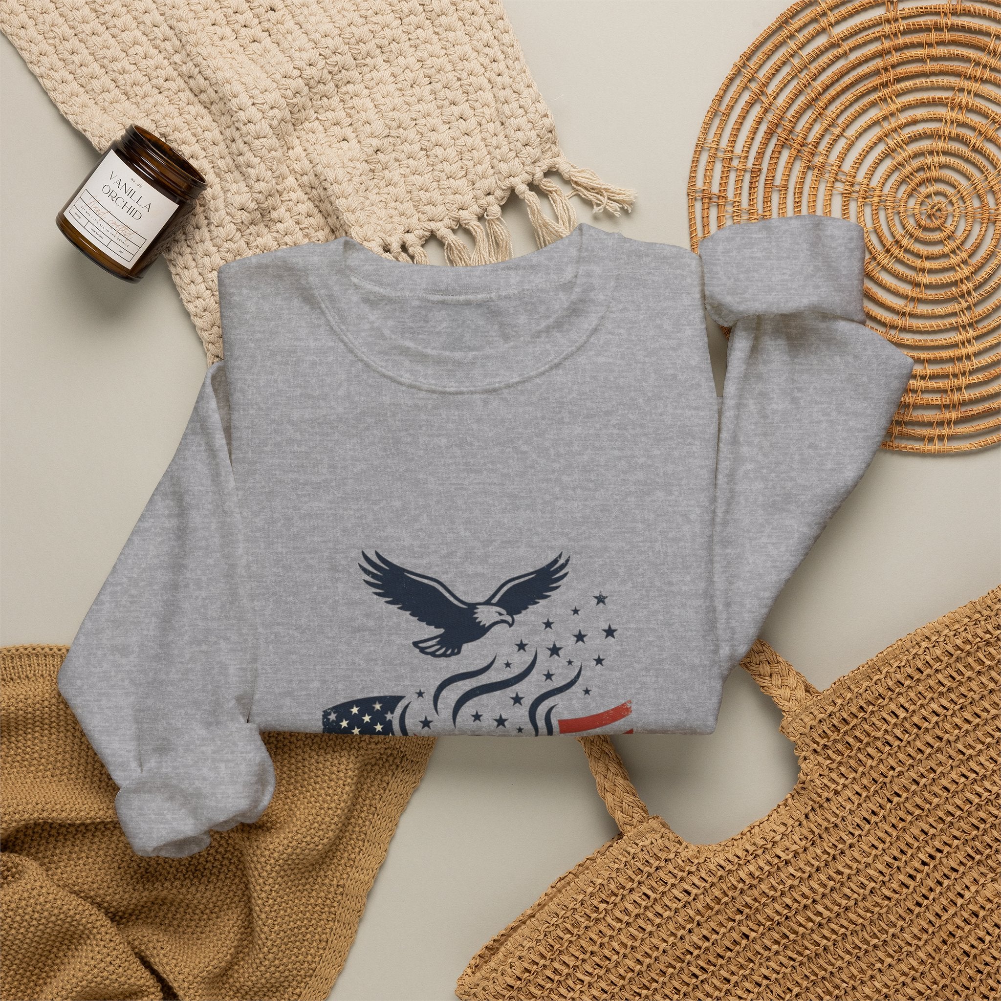 Liberty & Faith BBQ Sweatshirt | patriotic, vintage Americana