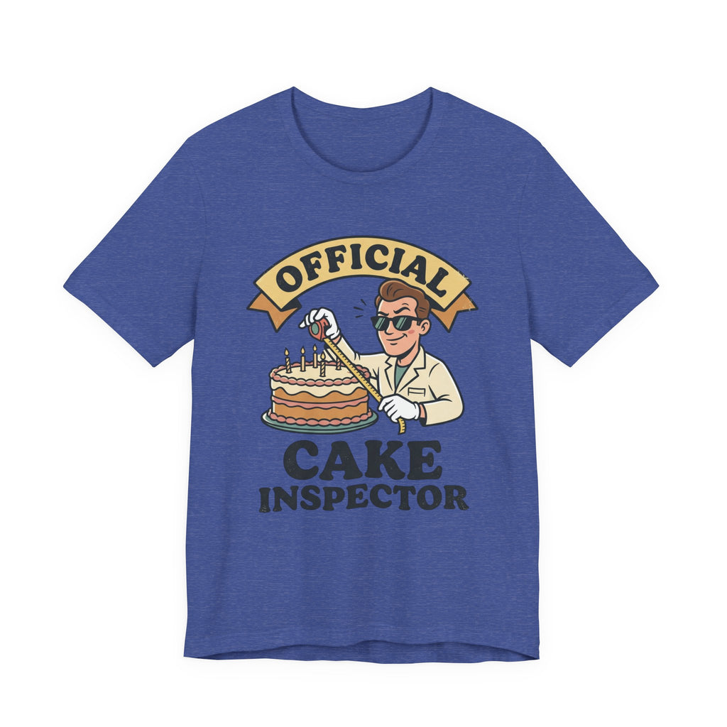 Cake Inspector T-Shirt — "Official Cake Inspector" Funny Baking Tee