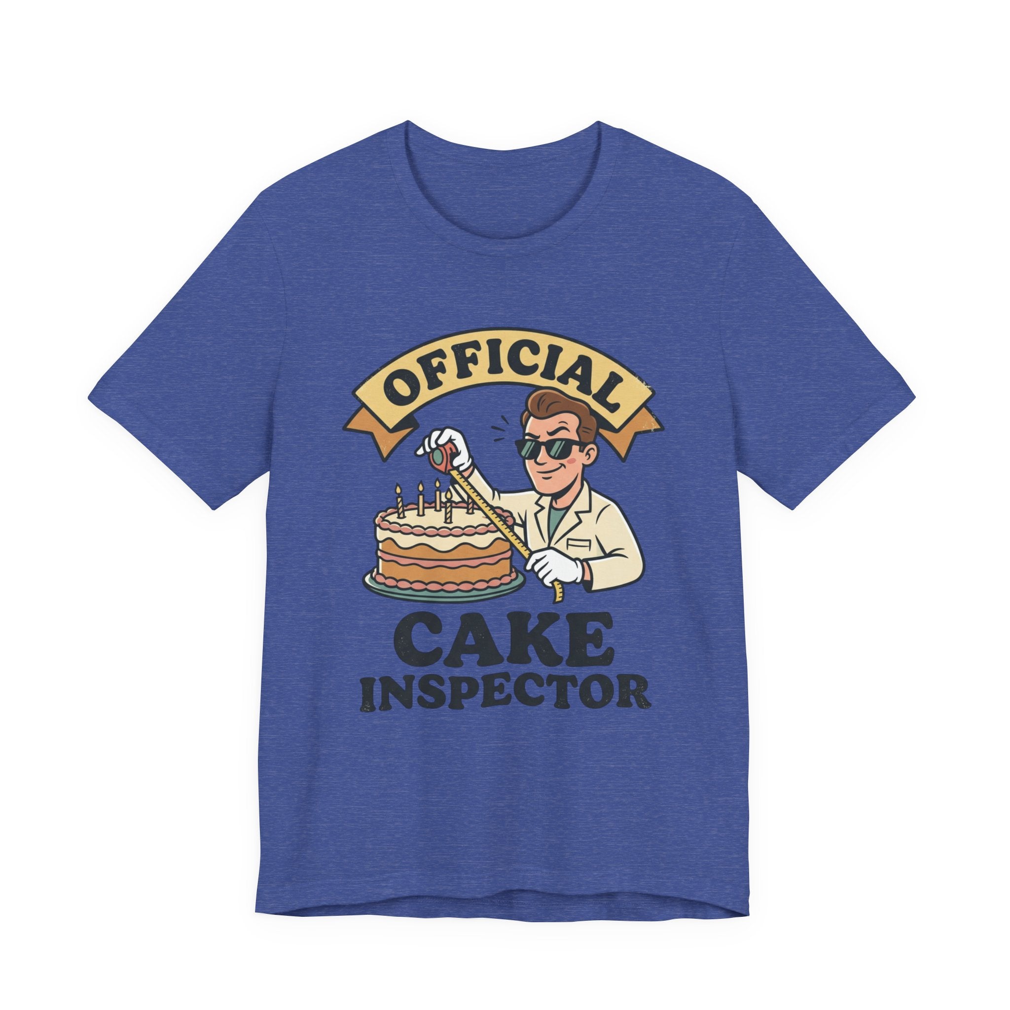 Cake Inspector T-Shirt — "Official Cake Inspector" Funny Baking Tee