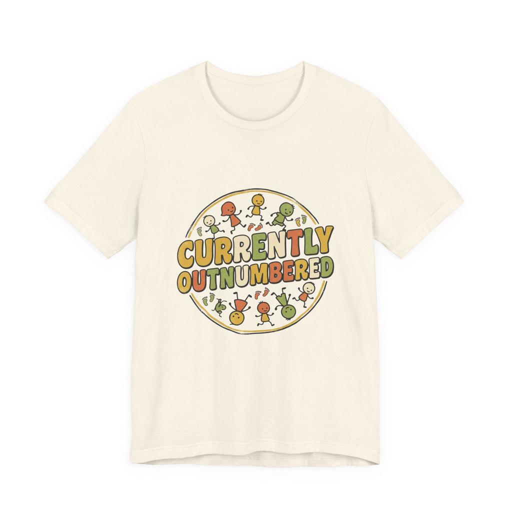 Currently Outnumbered T-Shirt — Funny Family Pregnancy Announcement Tee