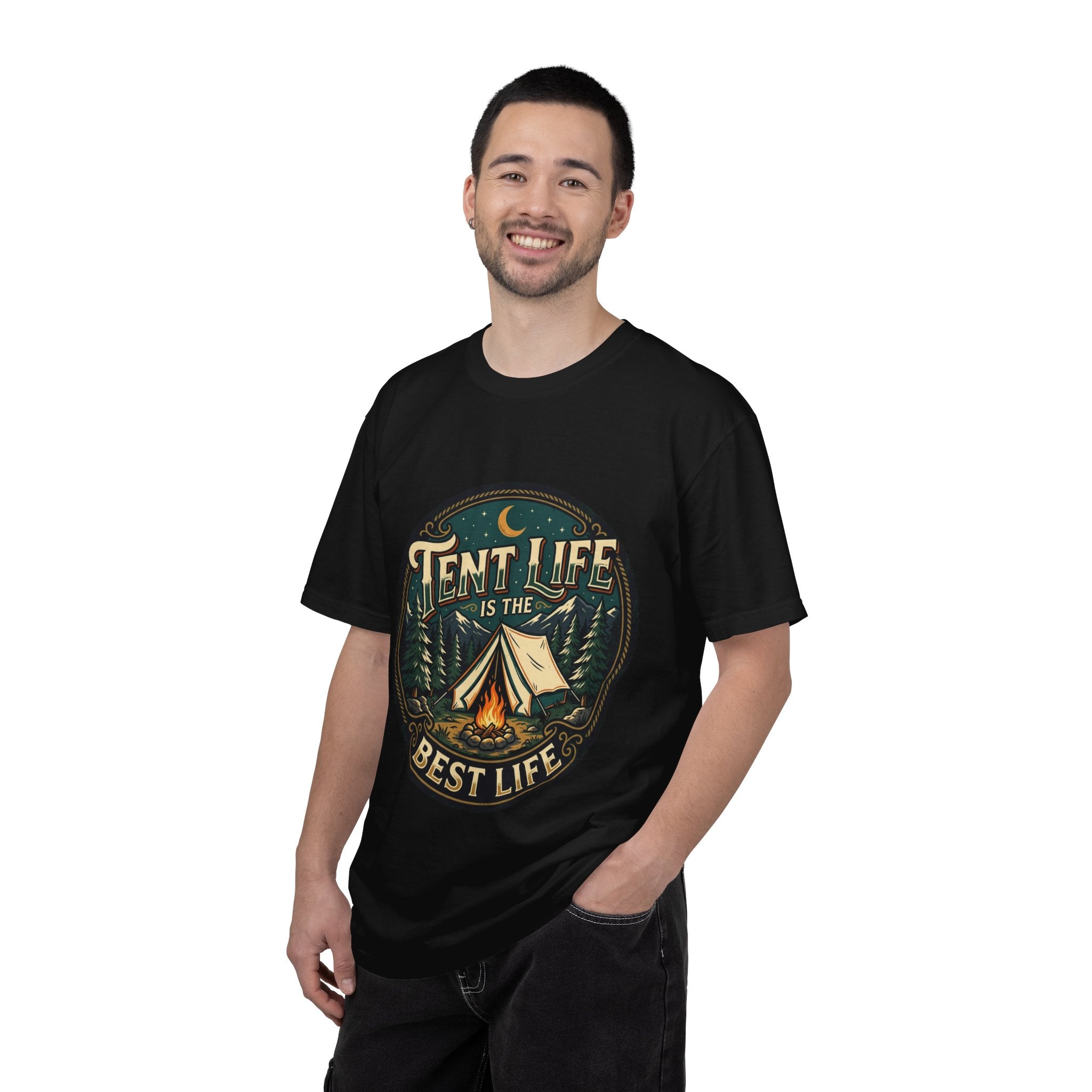 Tent Life T-Shirt — 'Tent Life is the Best Life' Camping Graphic Tee