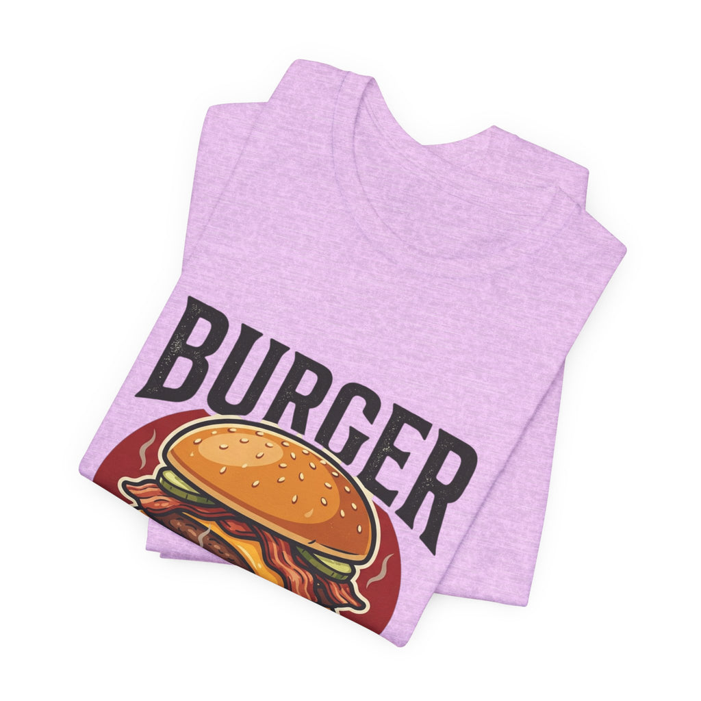Burger Enthusiast T-Shirt — Retro Cheeseburger Graphic Tee for Foodies