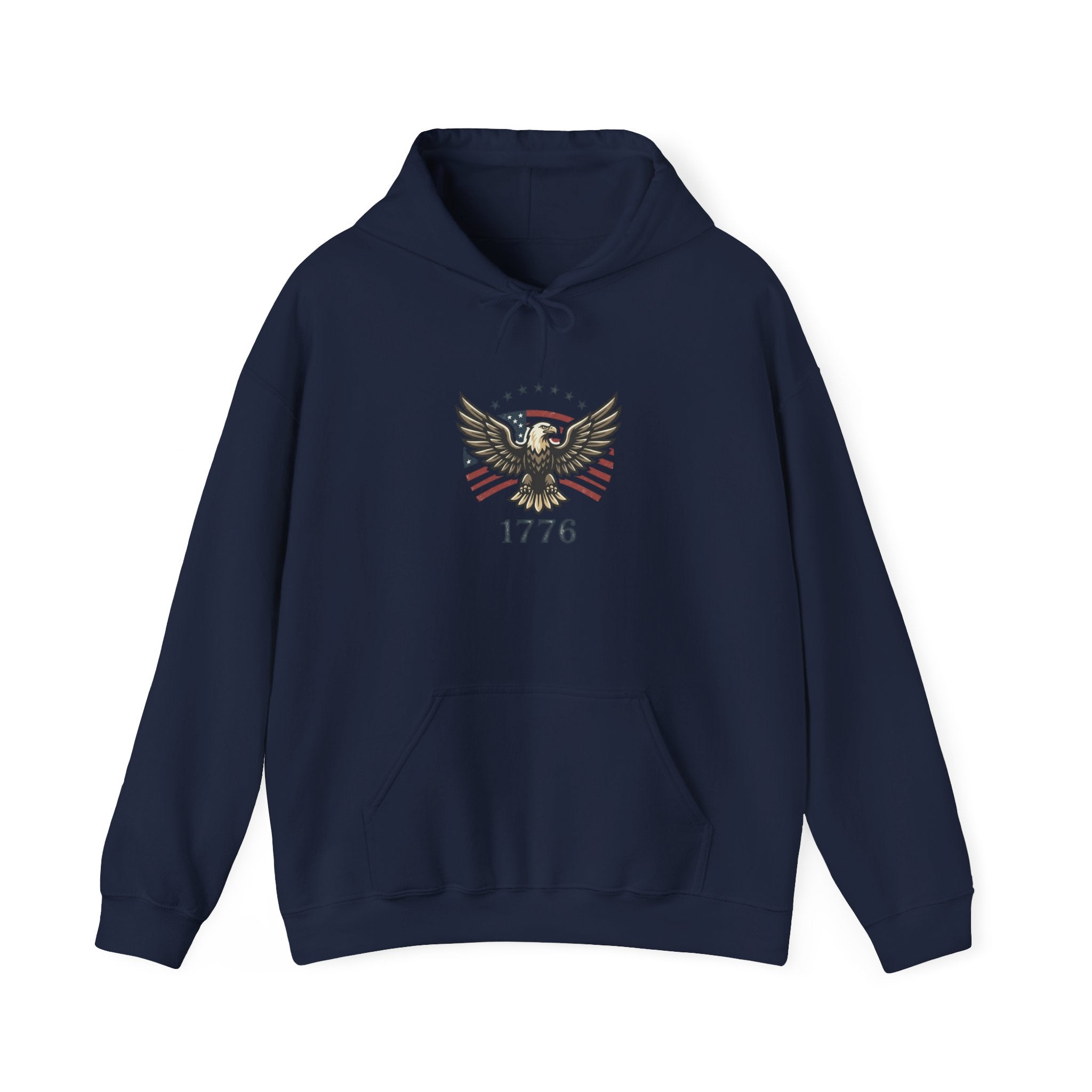 Faith & Freedom 1776 Eagle Hoodie | patriotic, vintage Americana