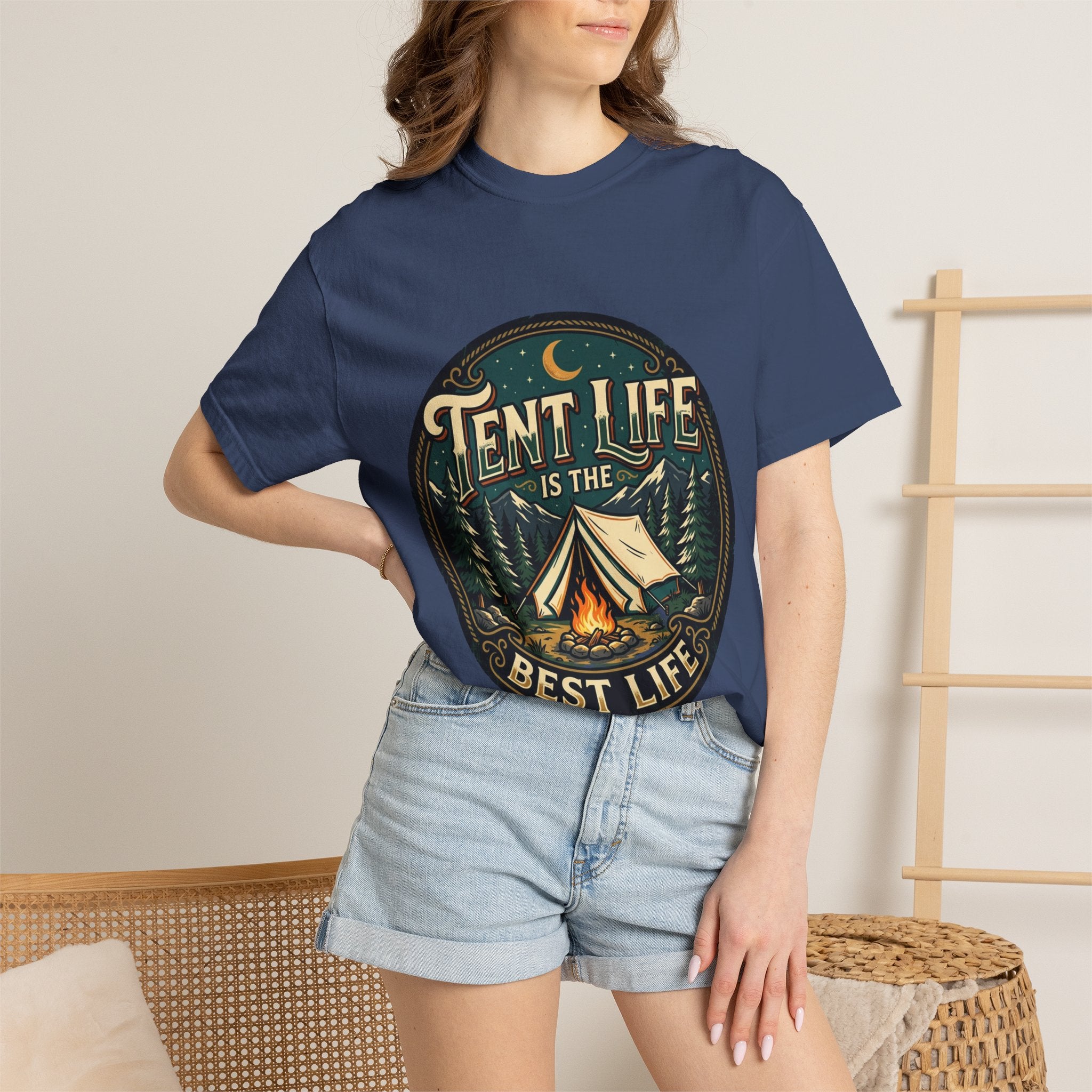 Tent Life T-Shirt — 'Tent Life is the Best Life' Camping Graphic Tee