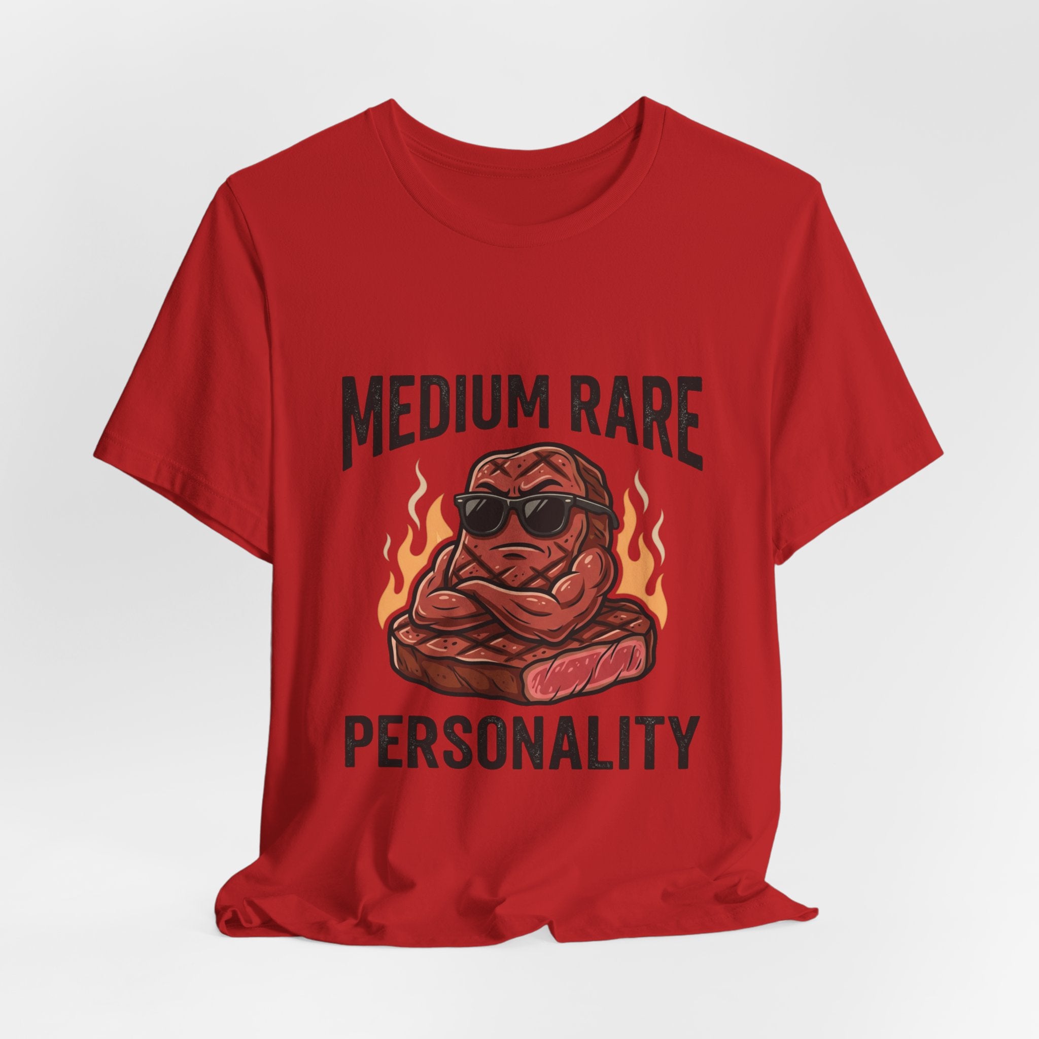 Medium Rare Personality Steak T-Shirt — Funny Grill & BBQ Shirt