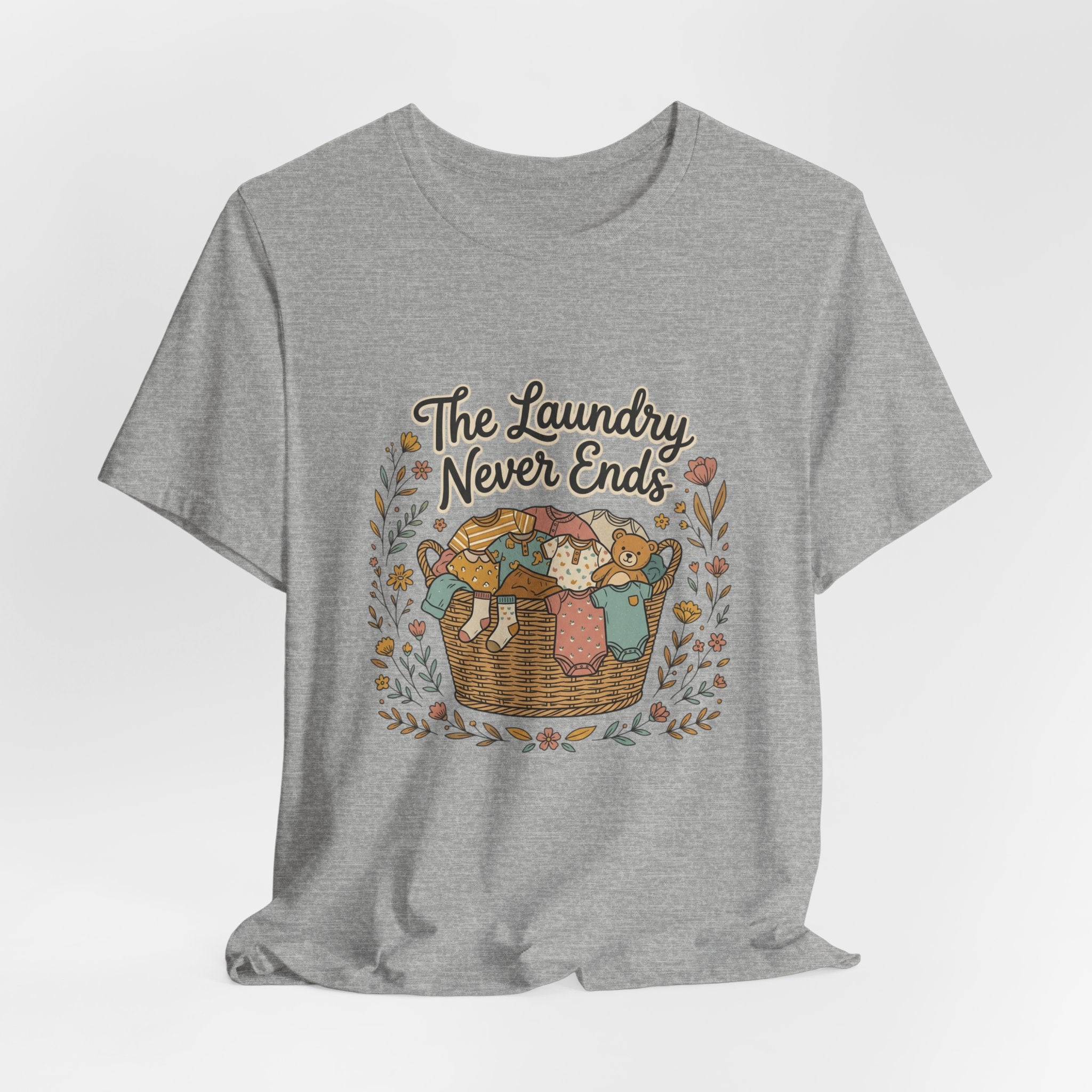 The Laundry Never Ends T-Shirt — Funny Laundry Tee