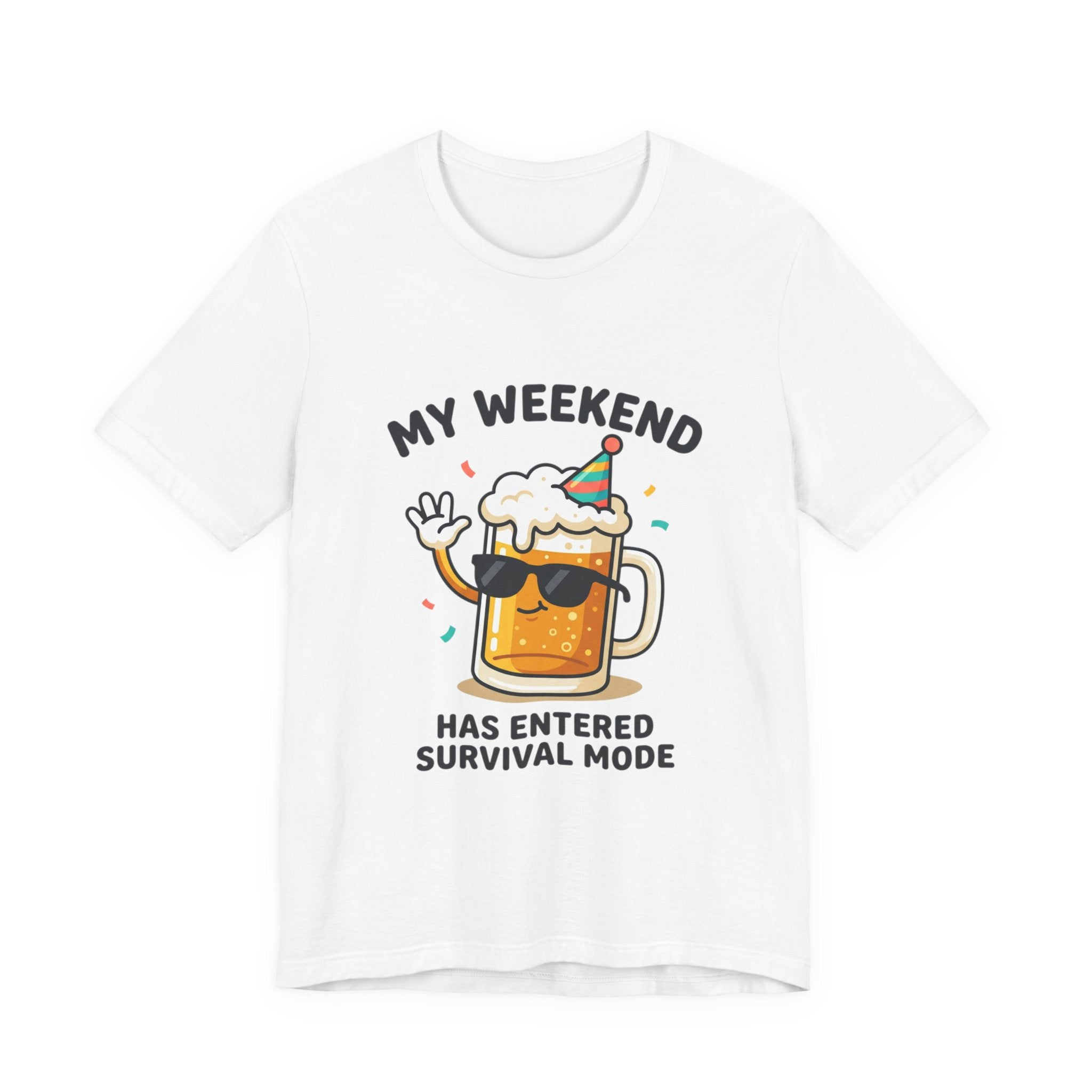"My Weekend Has Entered Survival Mode "Beer" T-Shirt