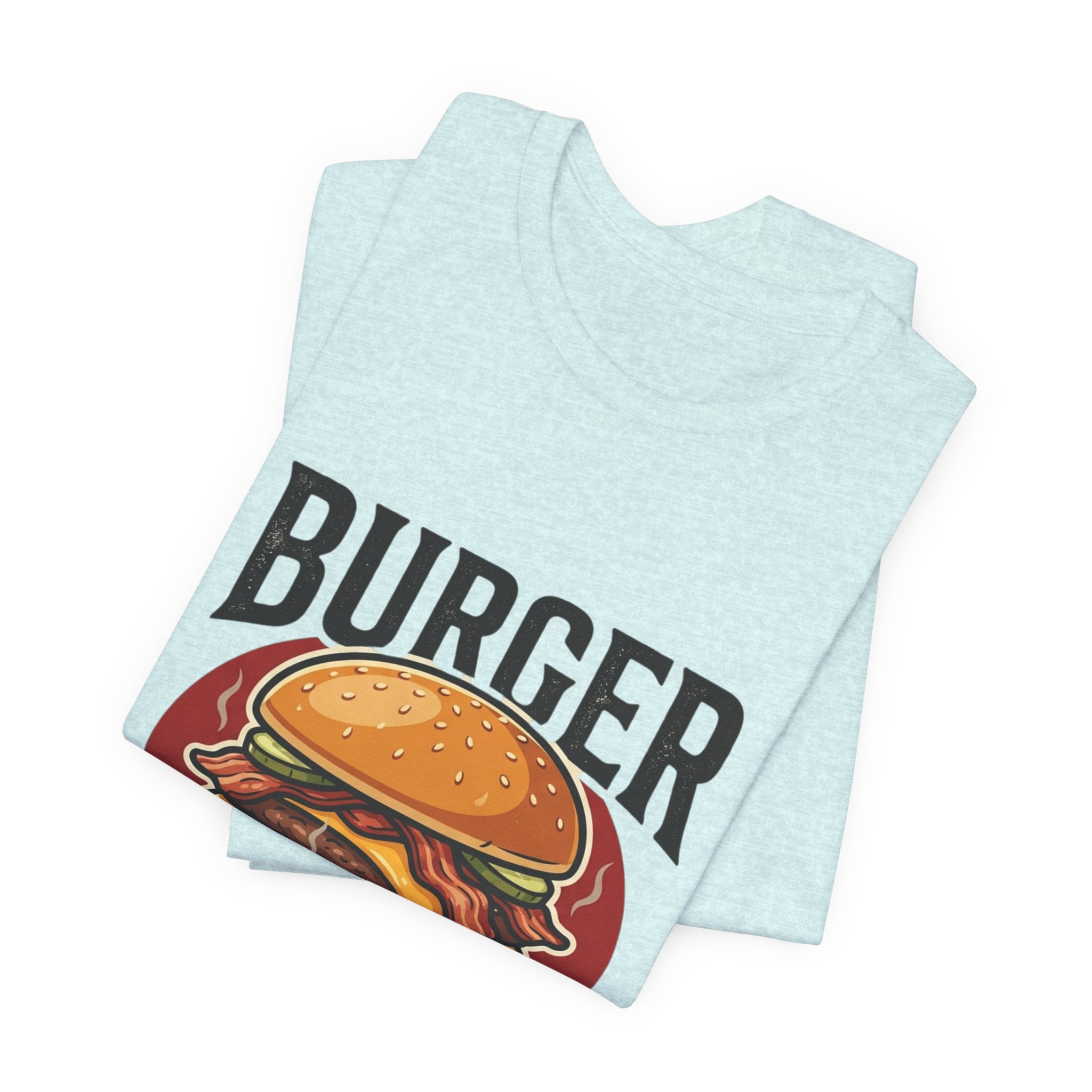 Burger Enthusiast T-Shirt — Retro Cheeseburger Graphic Tee for Foodies