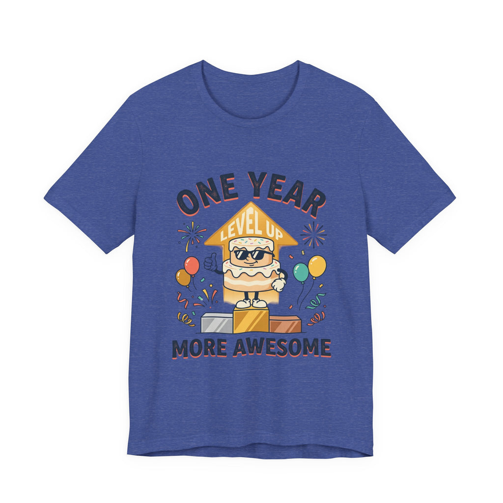 Birthday Baby Tee — "One Year More Awesome" 1st Birthday Shirt