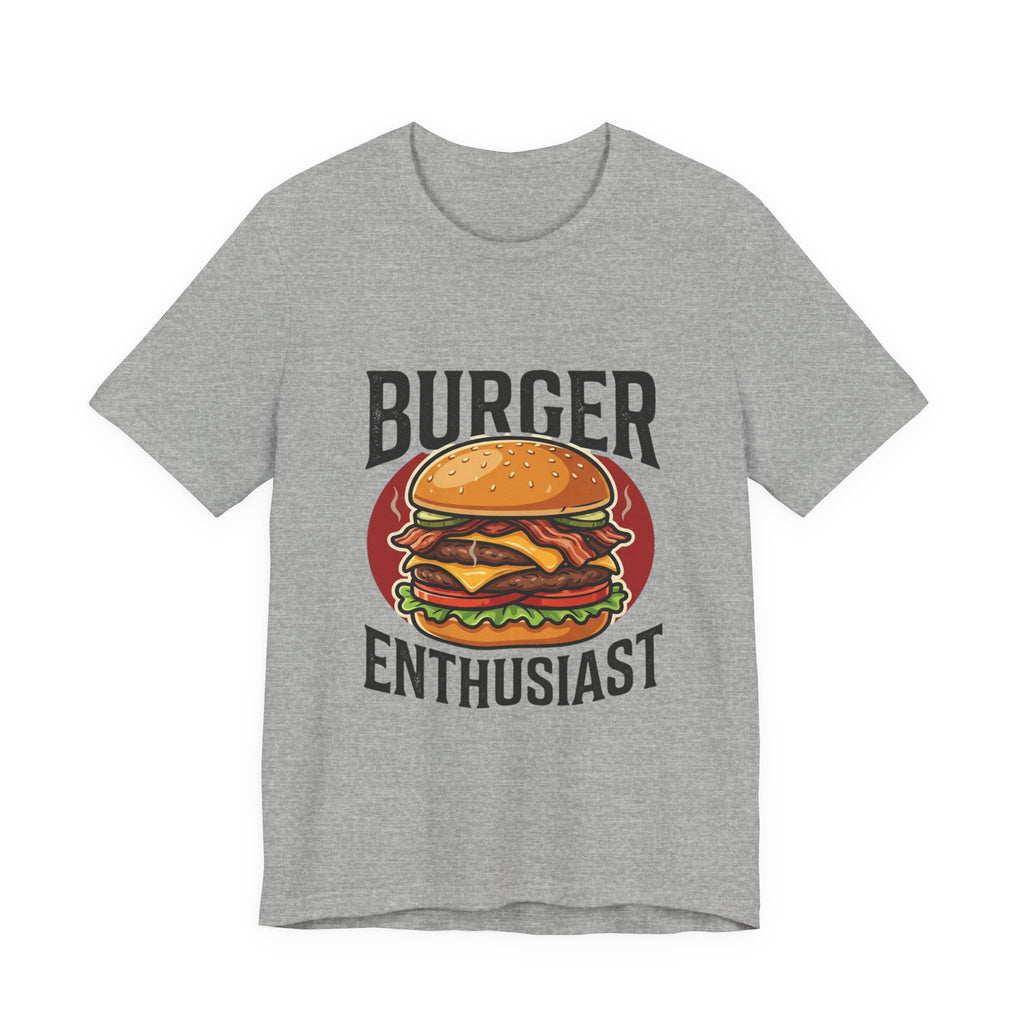 Burger Enthusiast T-Shirt — Retro Cheeseburger Graphic Tee for Foodies