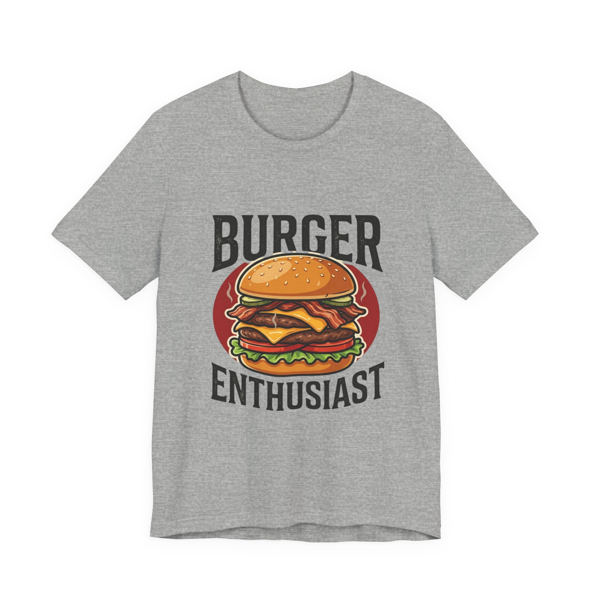Burger Enthusiast T-Shirt — Retro Cheeseburger Graphic Tee for Foodies