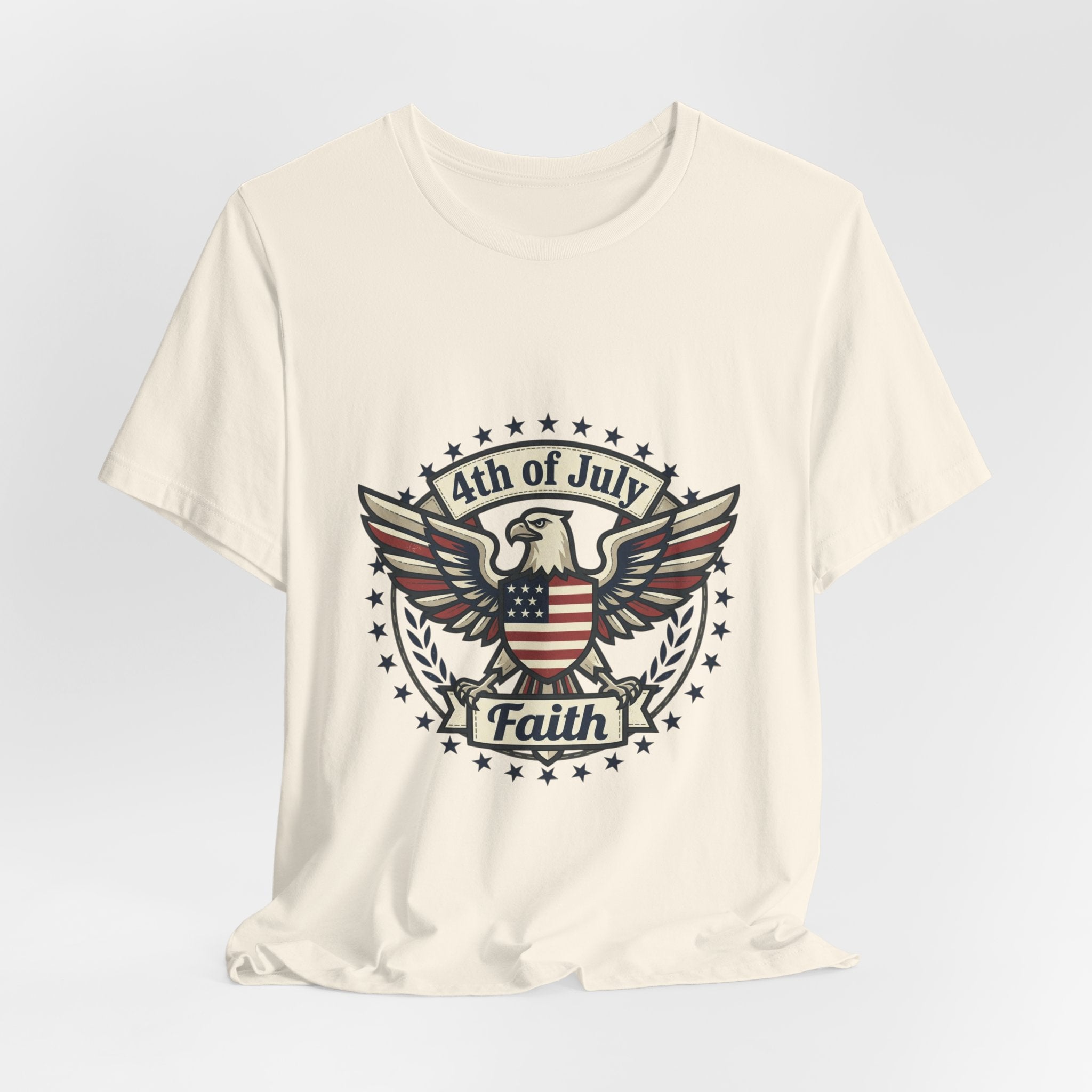 Faith & Freedom Eagle Tee | Patriotic, Vintage Americana, July 4th