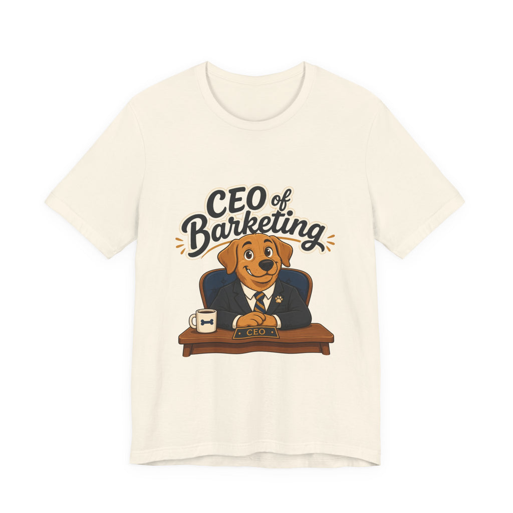 CEO of Barketing T-Shirt — Funny Dog Marketing Tee for Pet Lovers & Marketers