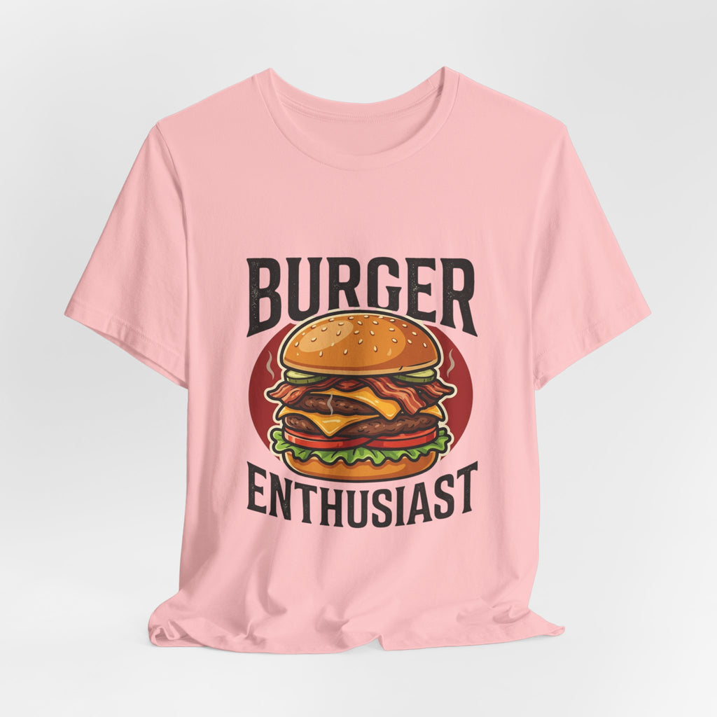 Burger Enthusiast T-Shirt — Retro Cheeseburger Graphic Tee for Foodies