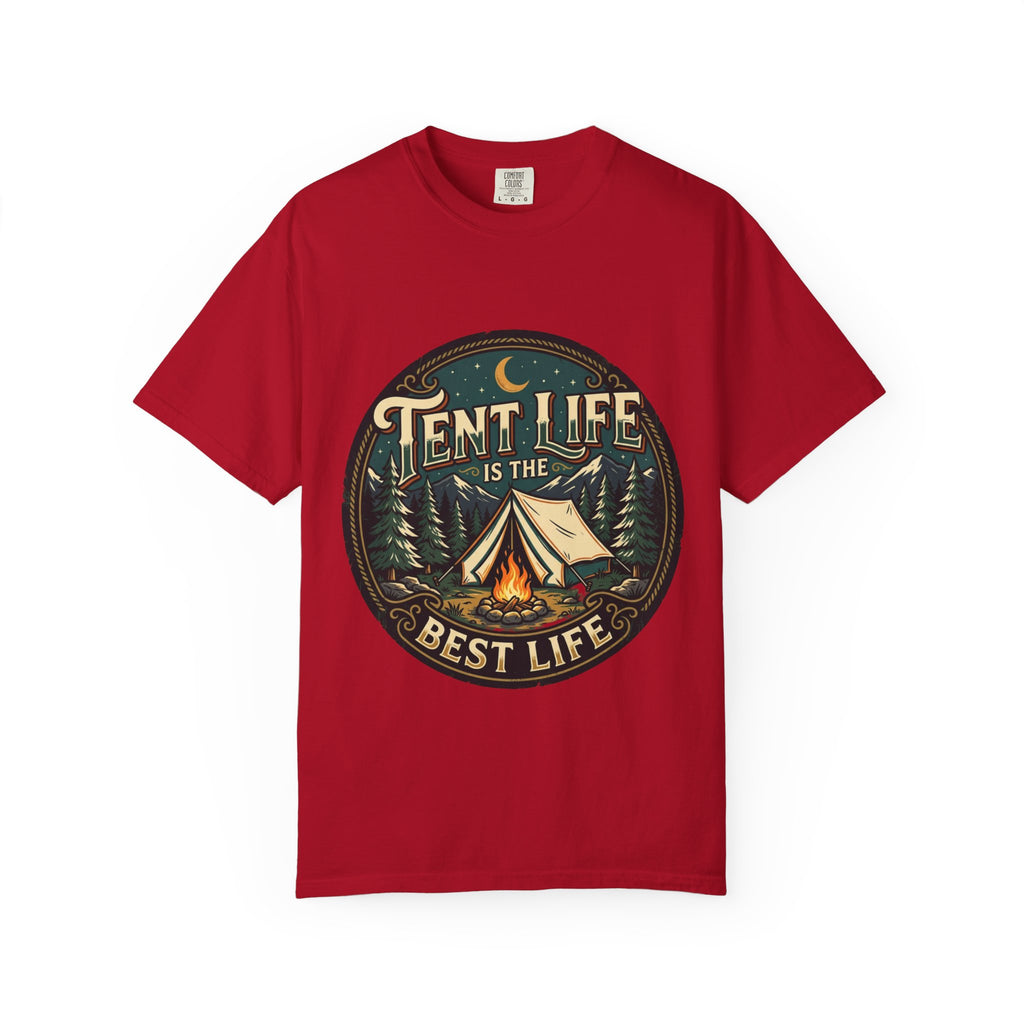 Tent Life T-Shirt — 'Tent Life is the Best Life' Camping Graphic Tee