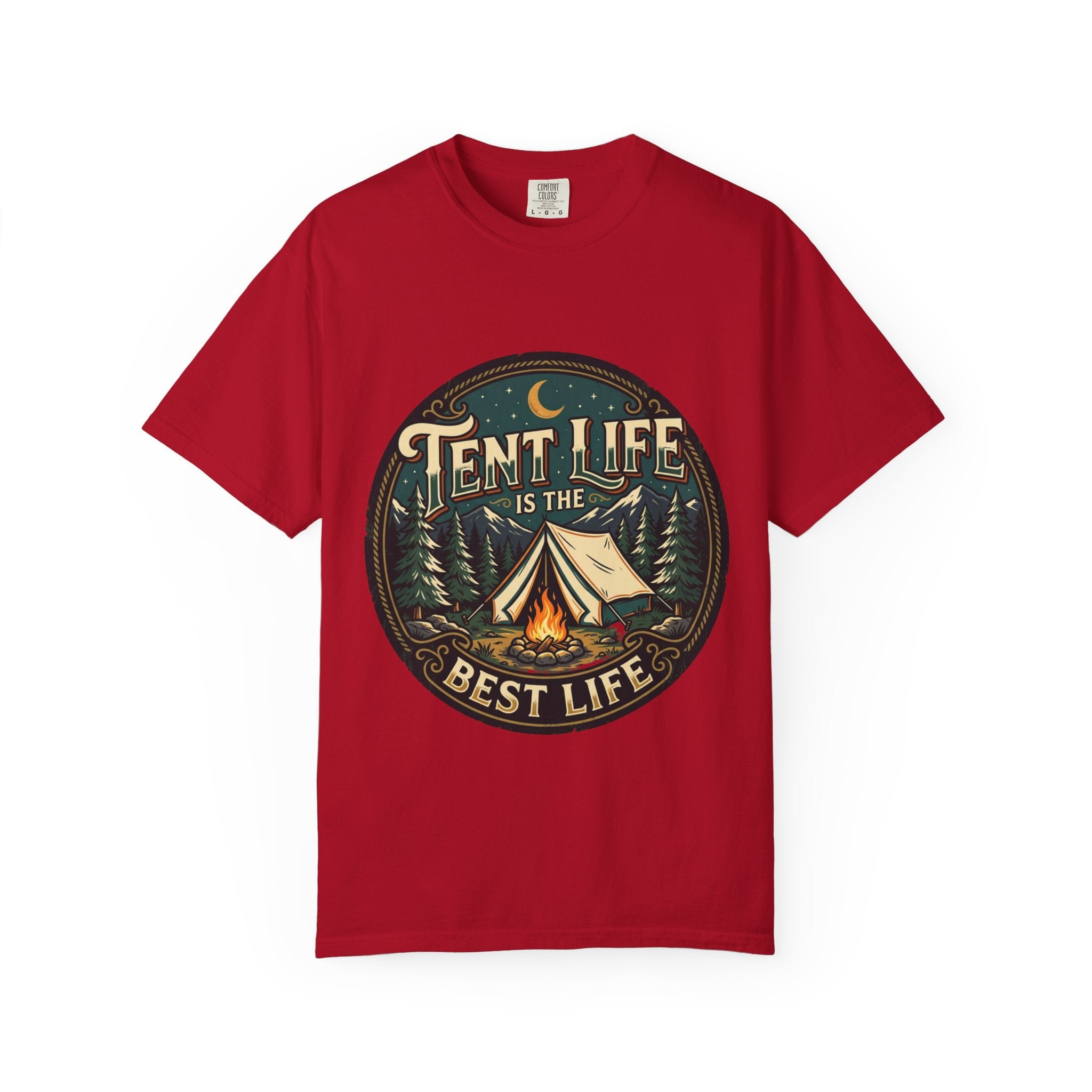 Tent Life T-Shirt — 'Tent Life is the Best Life' Camping Graphic Tee