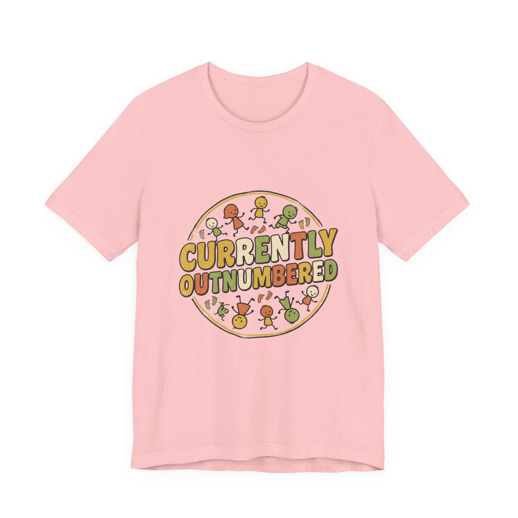 Currently Outnumbered T-Shirt — Funny Family Pregnancy Announcement Tee