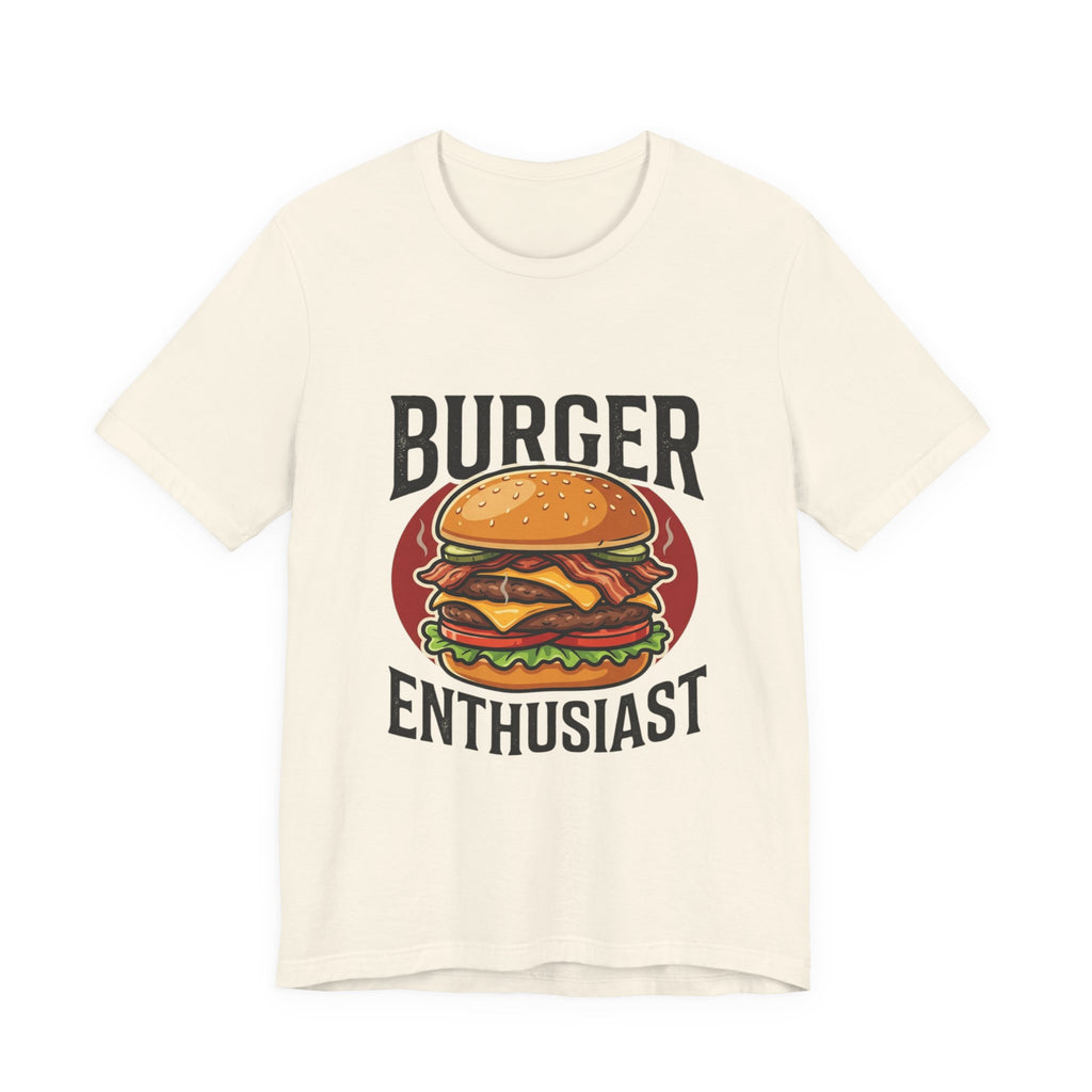 Burger Enthusiast T-Shirt — Retro Cheeseburger Graphic Tee for Foodies