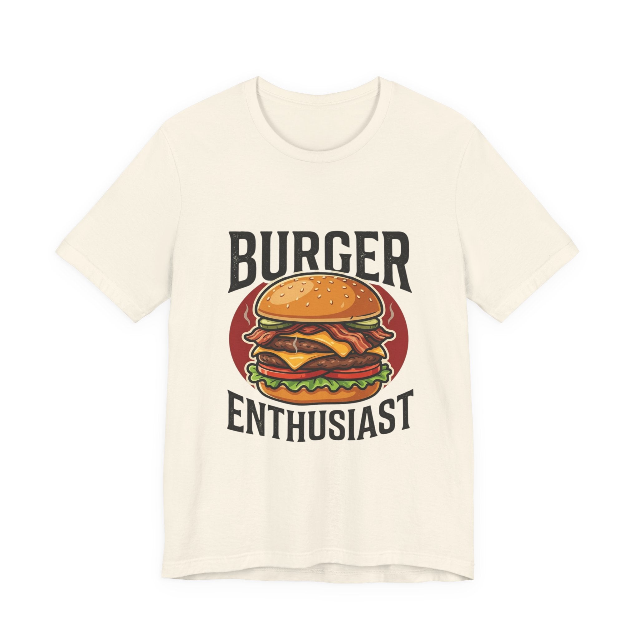 Burger Enthusiast T-Shirt — Retro Cheeseburger Graphic Tee for Foodies