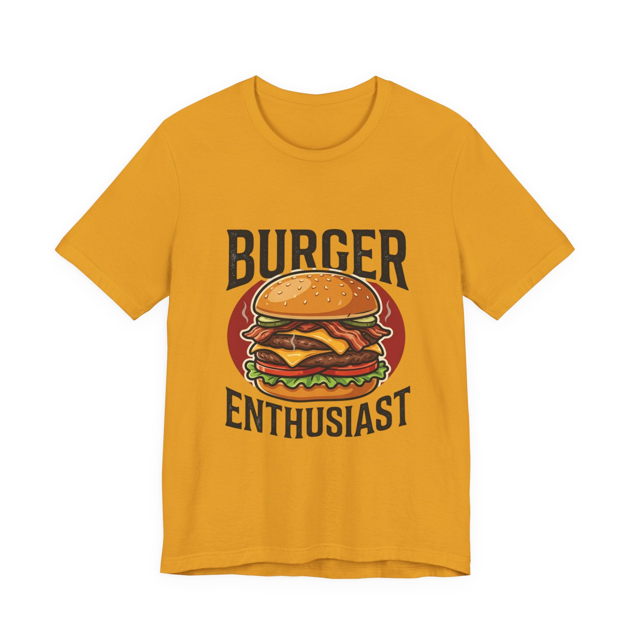 Burger Enthusiast T-Shirt — Retro Cheeseburger Graphic Tee for Foodies