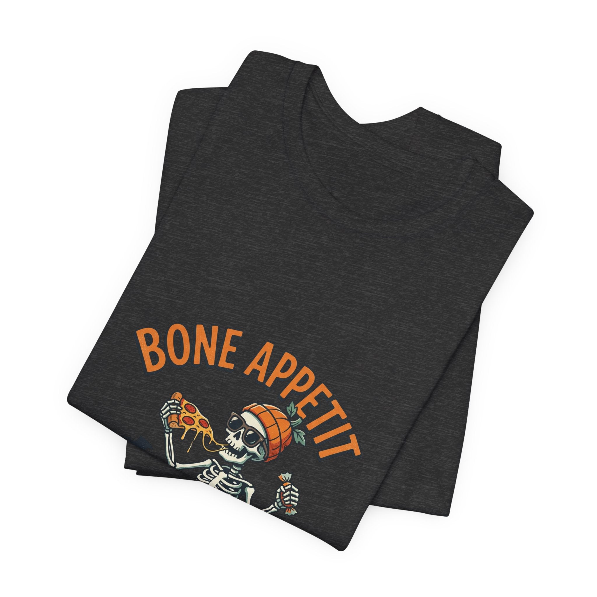 Bone Appetit Halloween T-Shirt — Skeleton Feast of Fright Tee