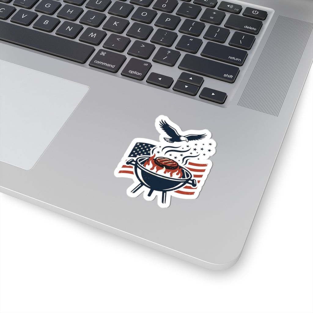 Liberty Grill Patriotic Sticker | Faith-Based 4th of July, Vintage Americana