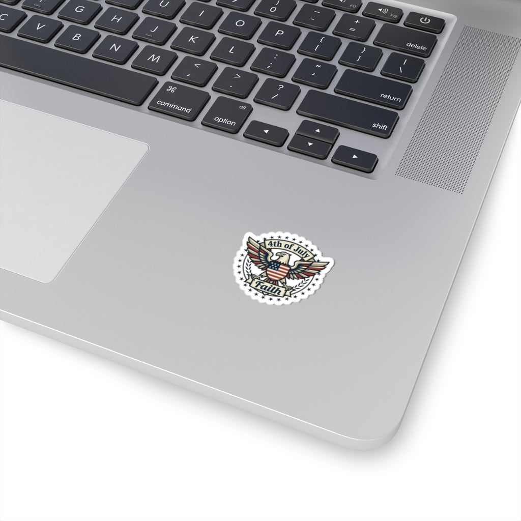 4th of July Faith Eagle Sticker | Patriotic, Faith-Based, Vintage Americana