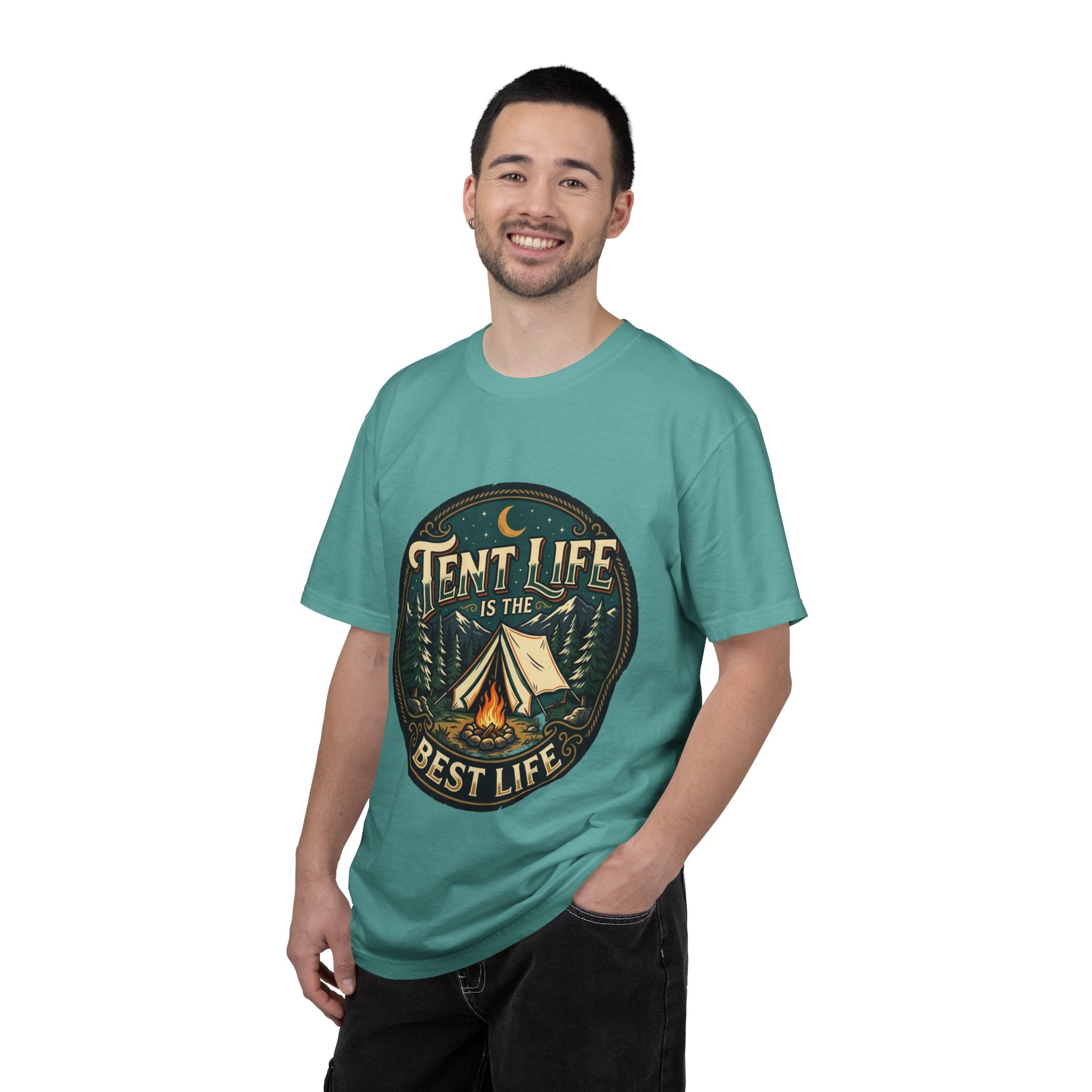 Tent Life T-Shirt — 'Tent Life is the Best Life' Camping Graphic Tee