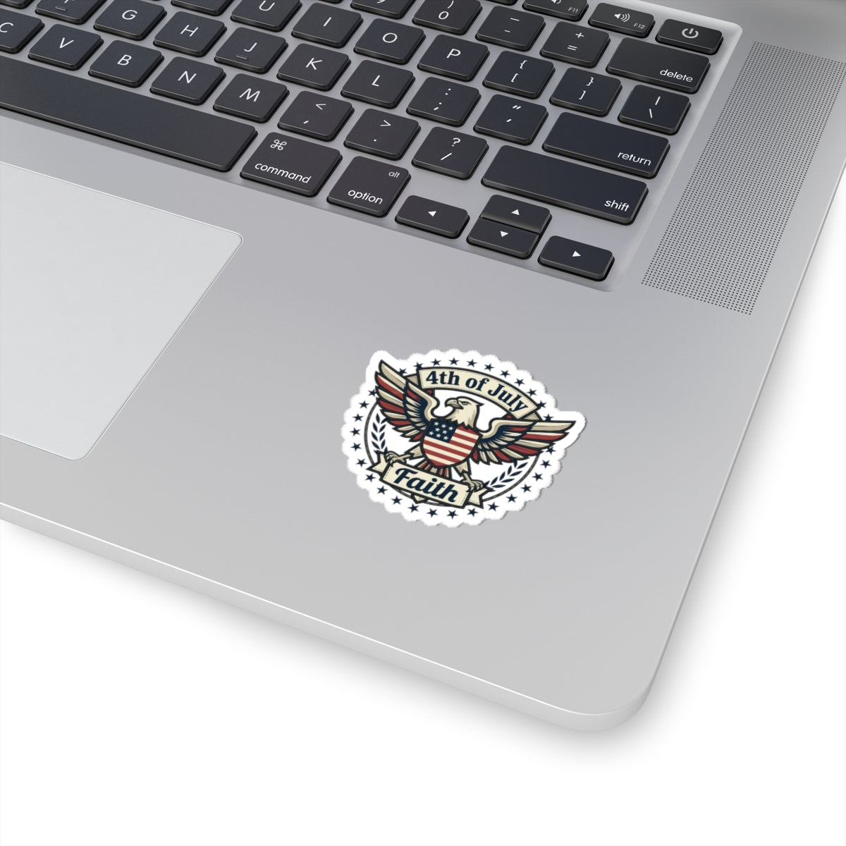 4th of July Faith Eagle Sticker | Patriotic, Faith-Based, Vintage Americana