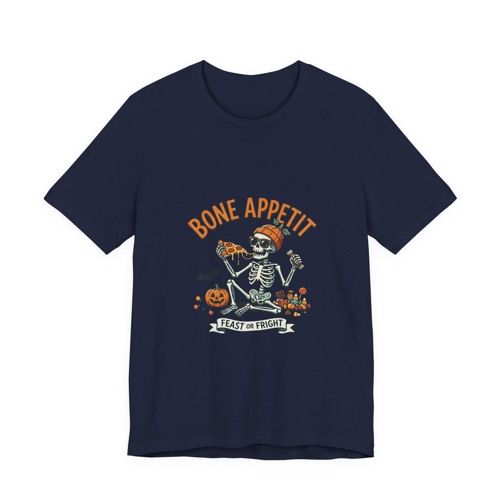 Bone Appetit Halloween T-Shirt — Skeleton Feast of Fright Tee
