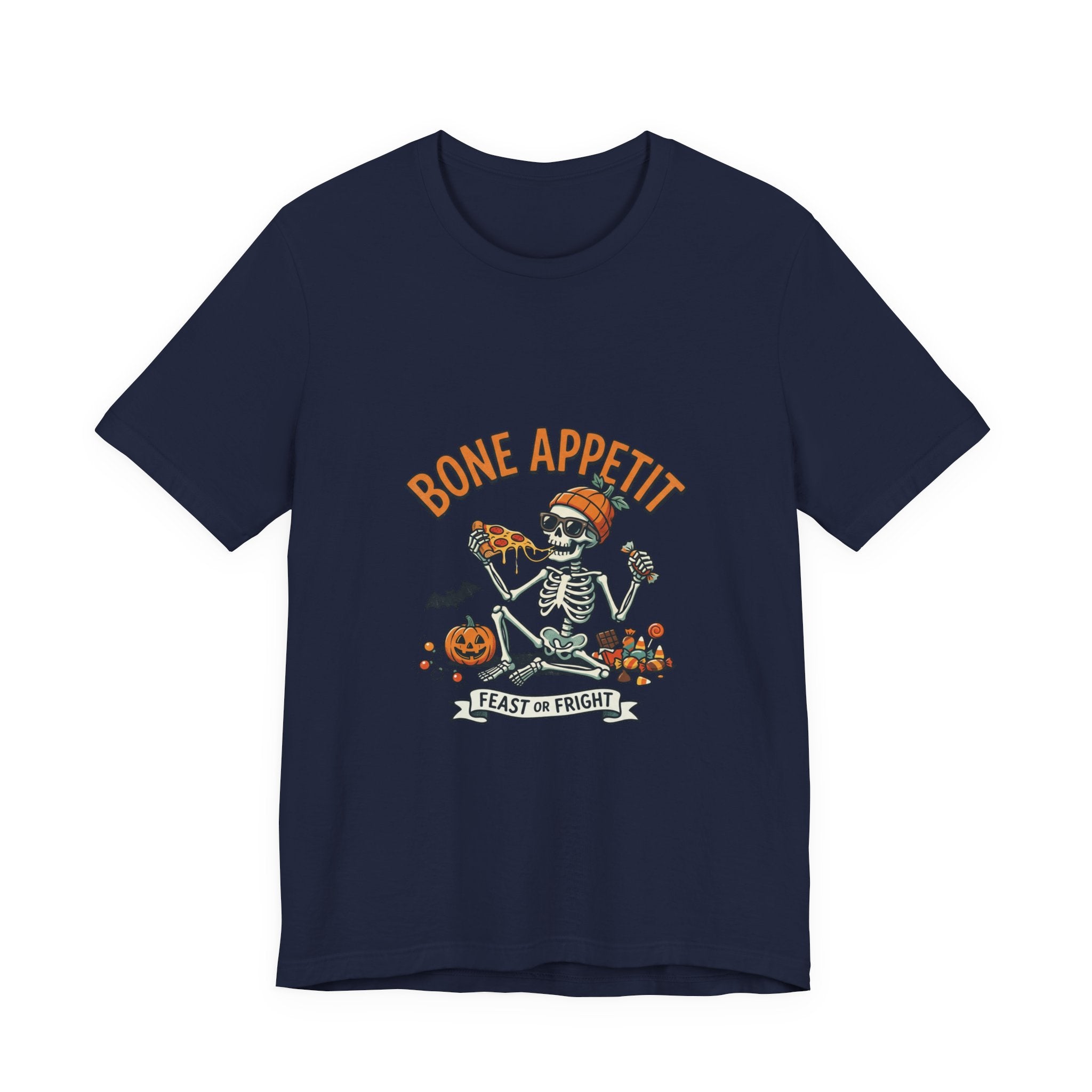 Bone Appetit Halloween T-Shirt — Skeleton Feast of Fright Tee