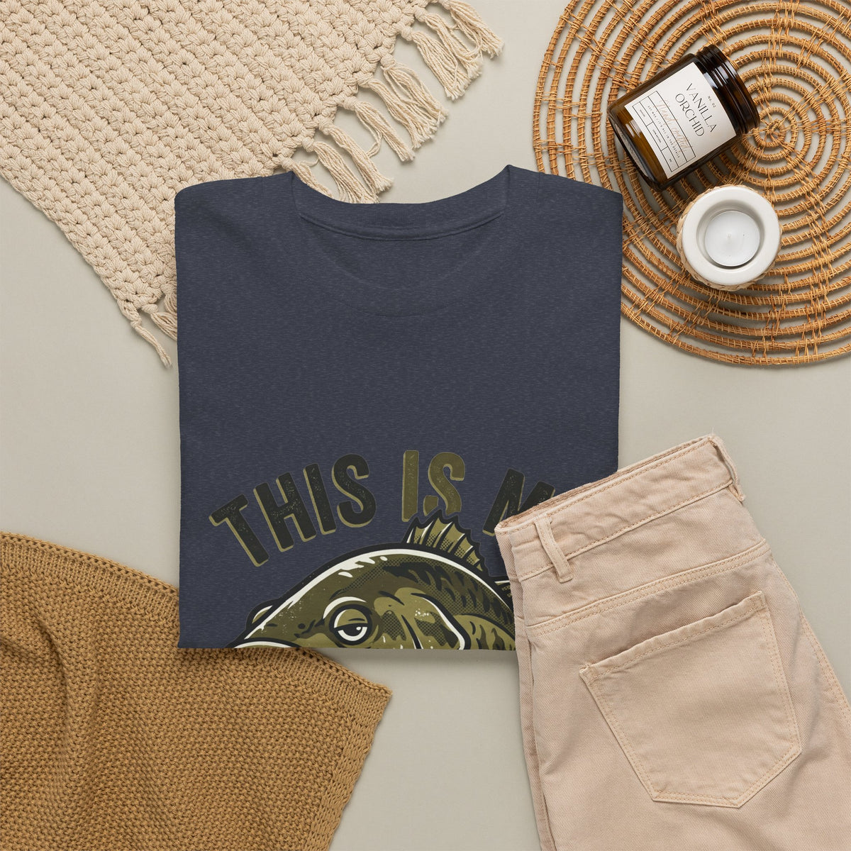 Resting Bass Face Fishing T-Shirt