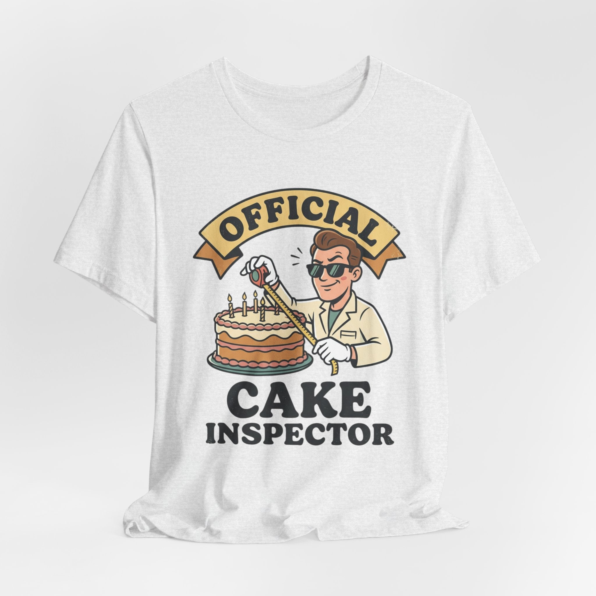 Cake Inspector T-Shirt — "Official Cake Inspector" Funny Baking Tee