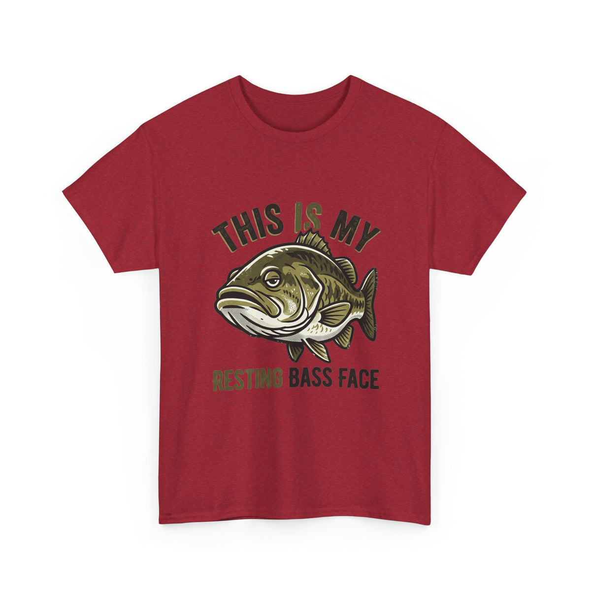 Resting Bass Face Fishing T-Shirt