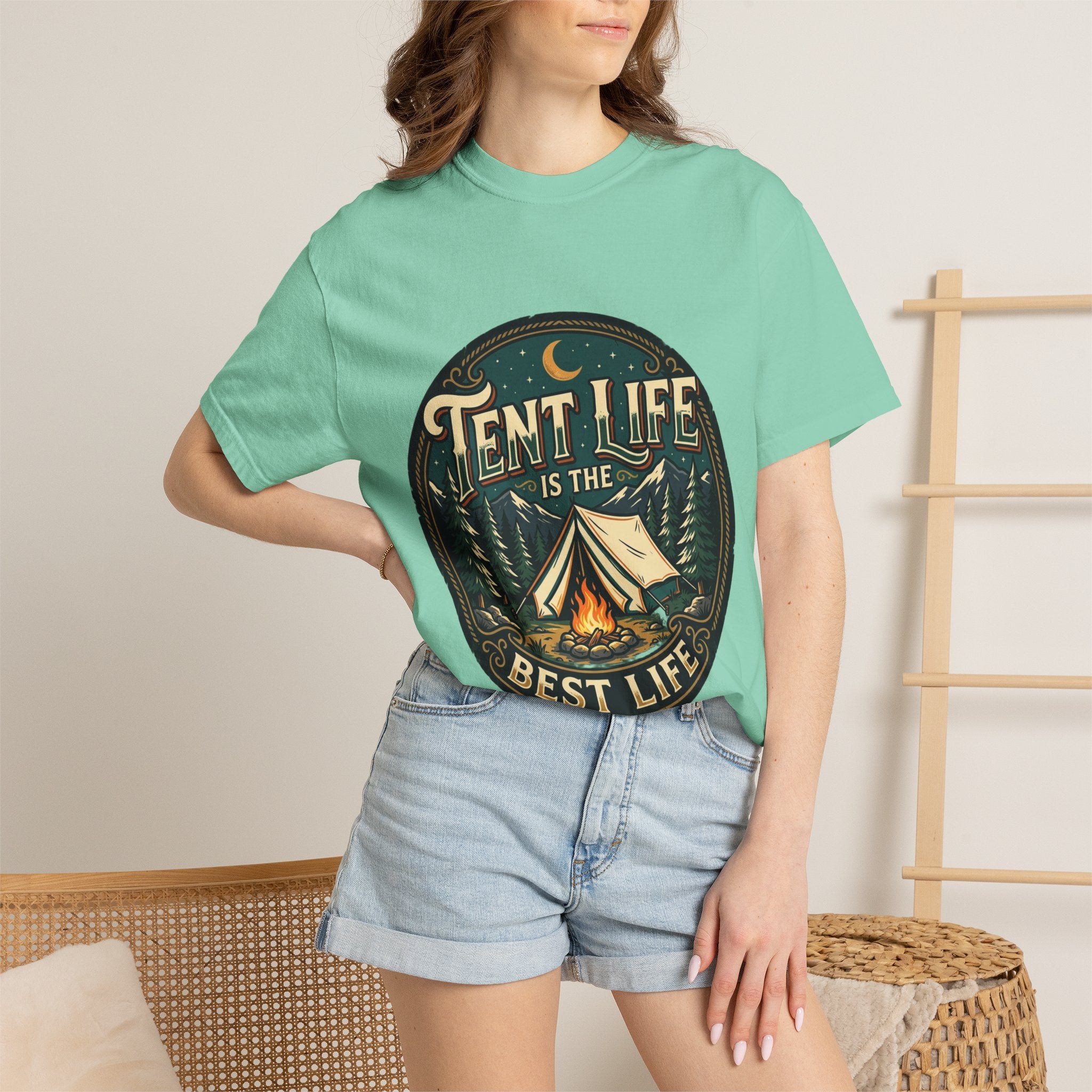 Tent Life T-Shirt — 'Tent Life is the Best Life' Camping Graphic Tee