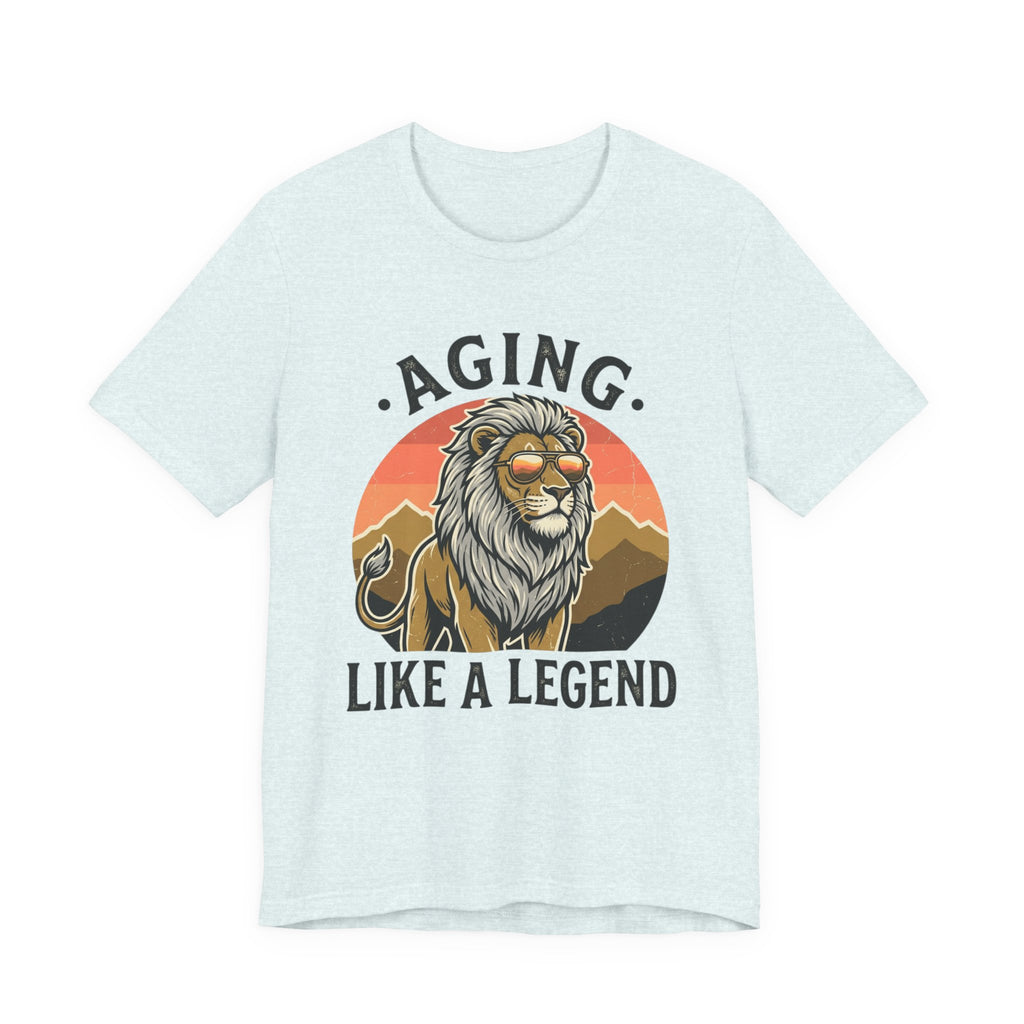 Aging Like a Legend Tee — Vintage Lion Graphic T-Shirt for Men & Women